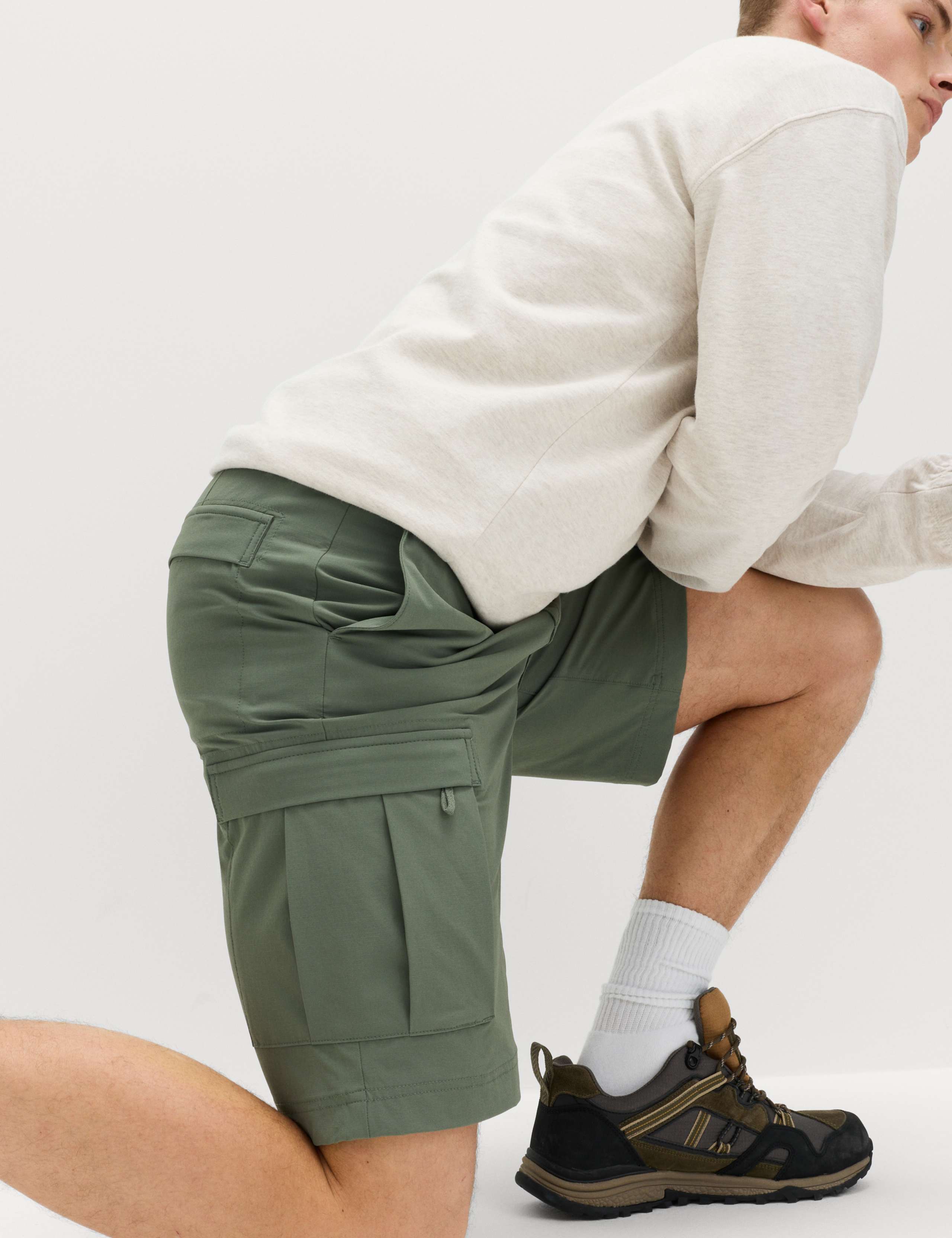 Straight Fit Cargo Shorts