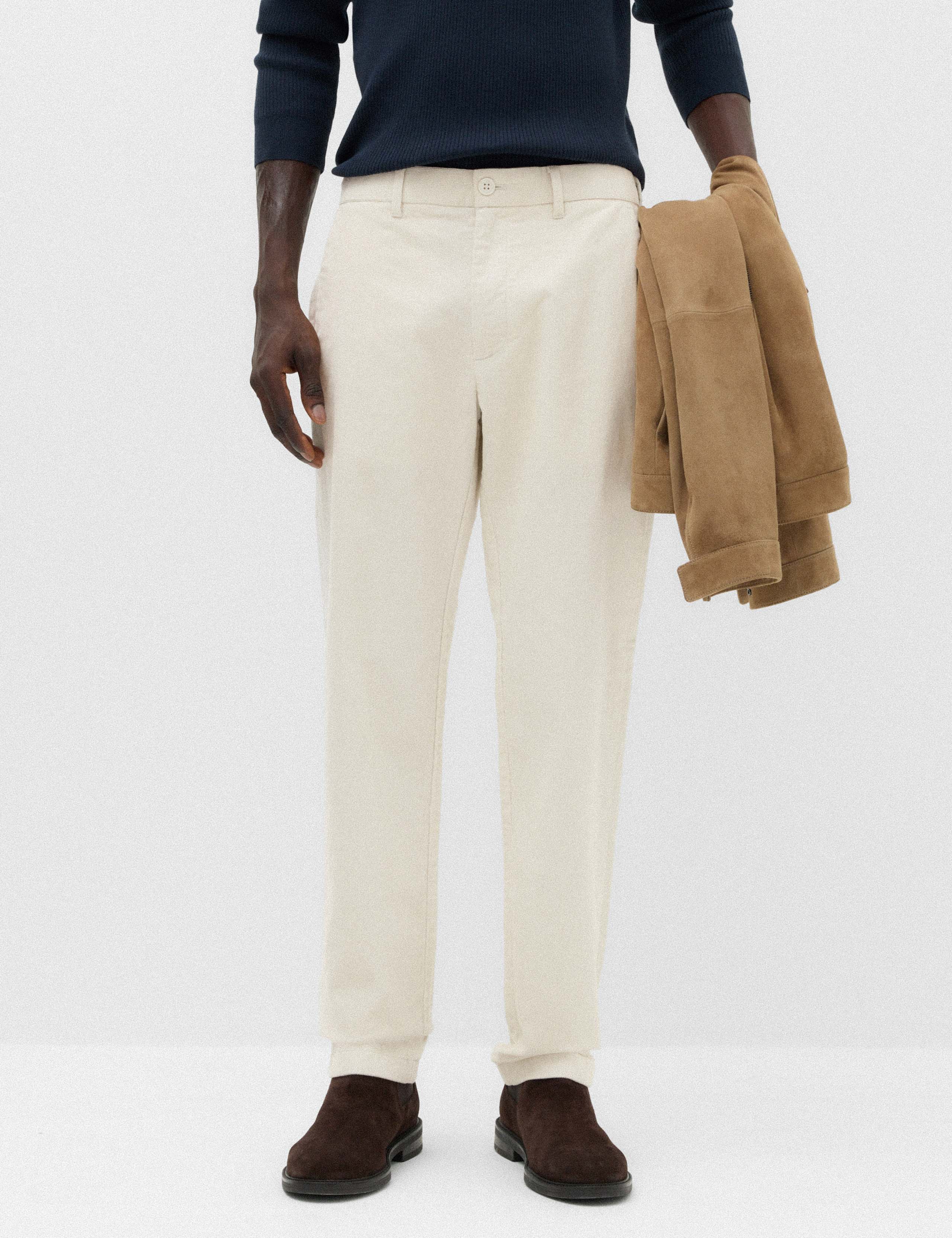 Regular Fit Corduroy Stretch Chinos