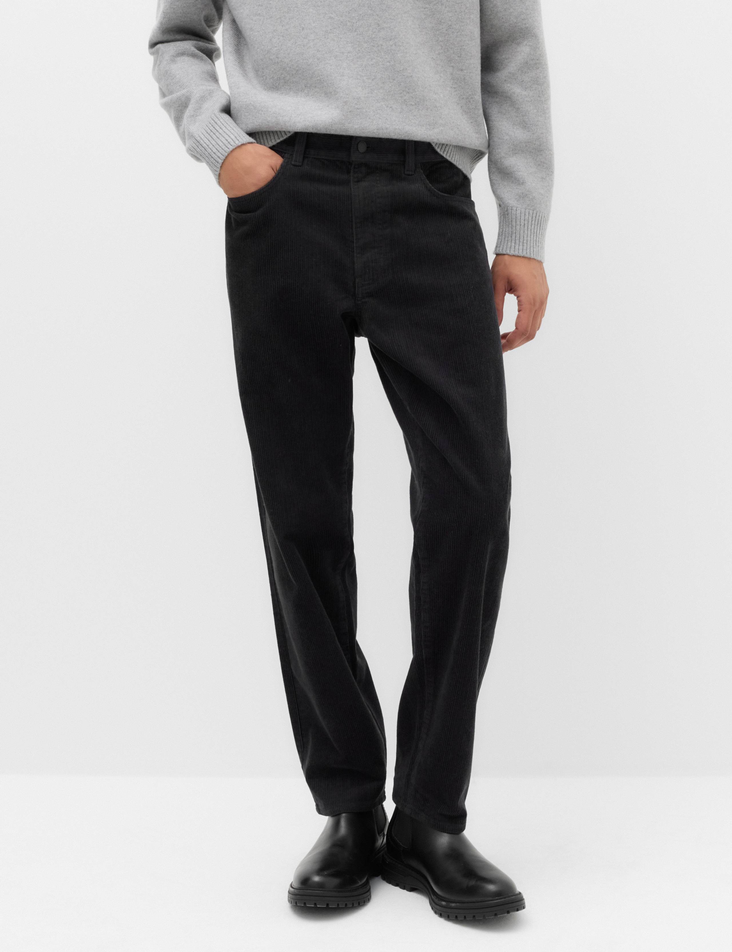 Straight Fit Pure Cotton Corduroy 5 Pocket Trousers