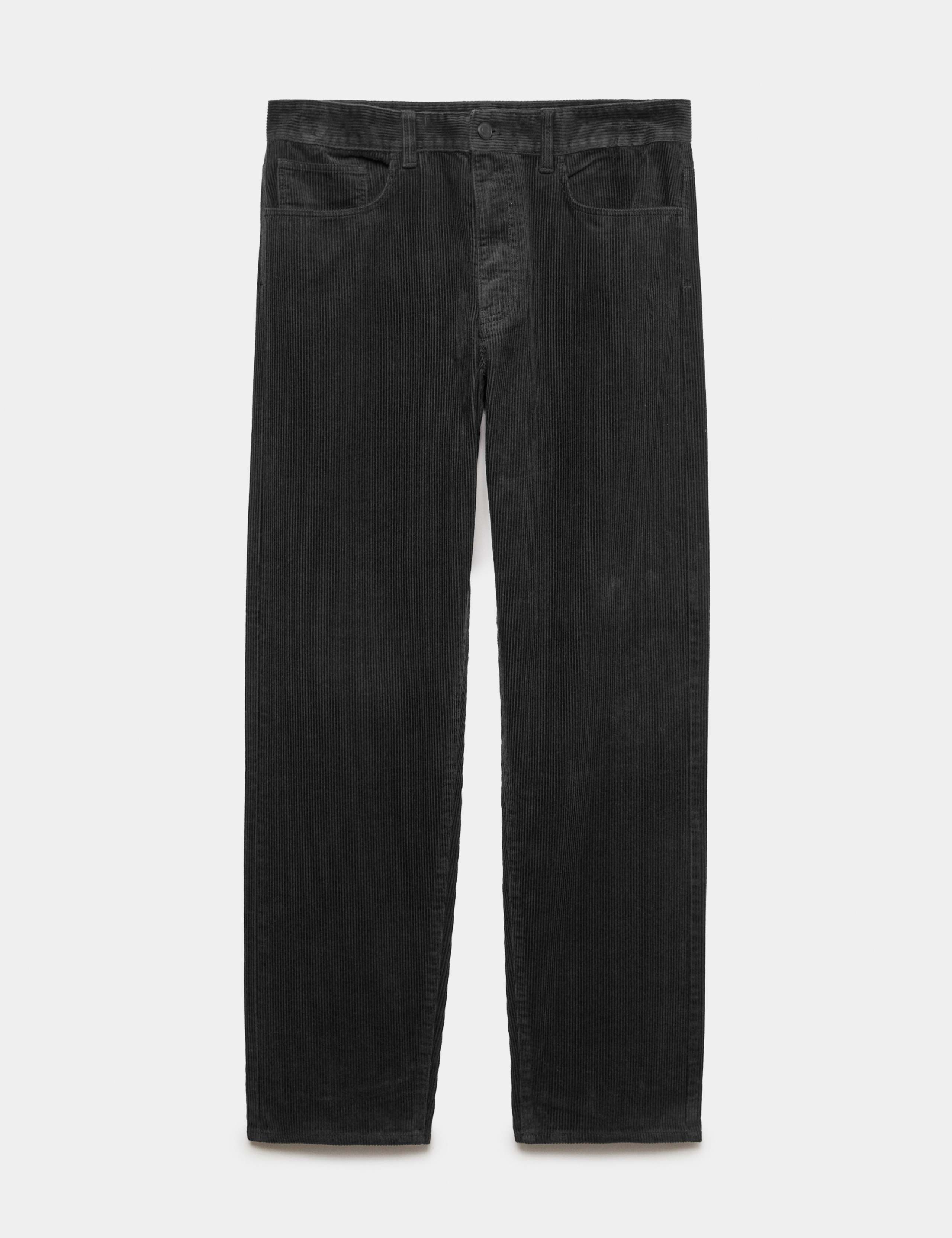 Straight Fit Pure Cotton Corduroy 5 Pocket Trousers