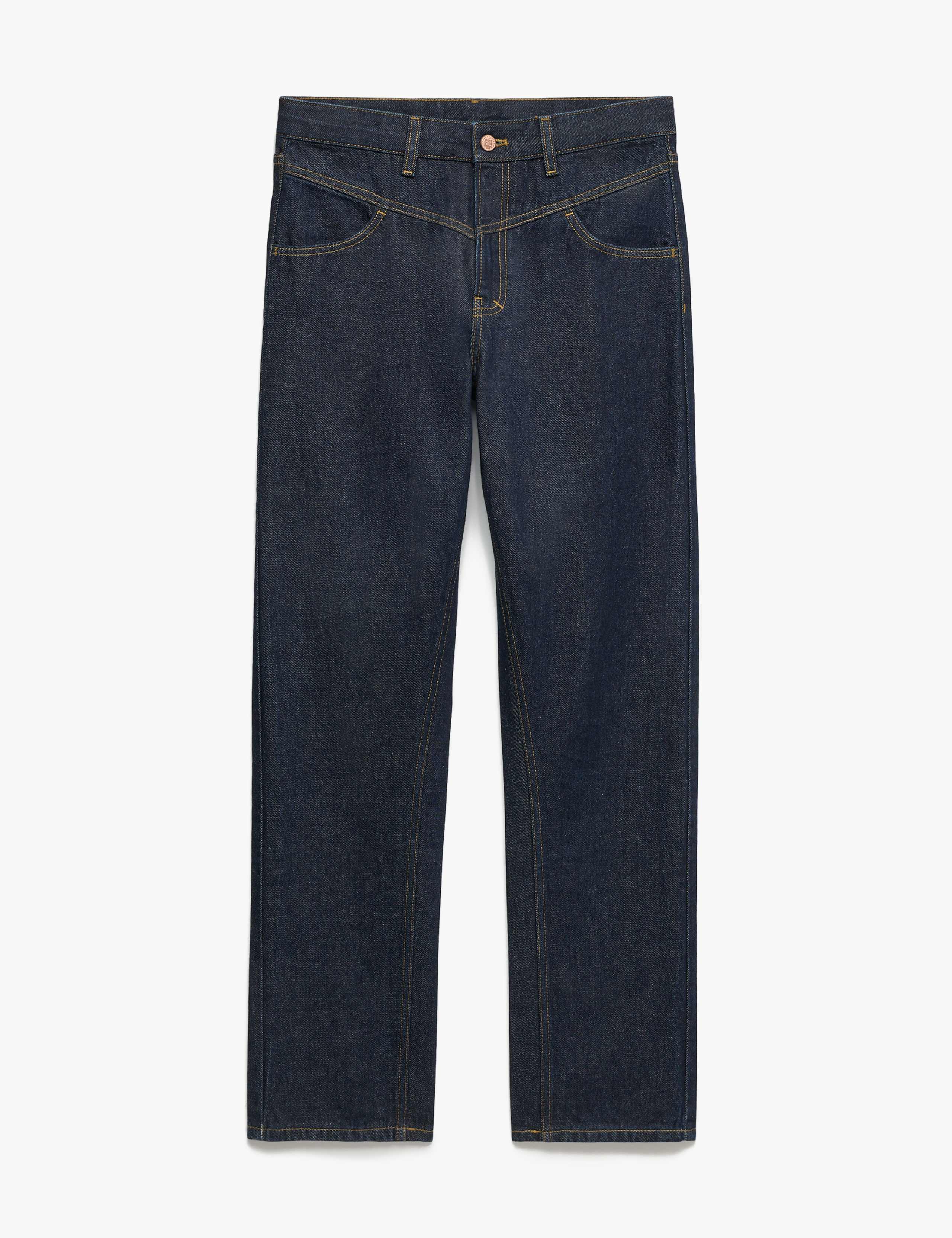 Straight Fit Pure Cotton Jeans
