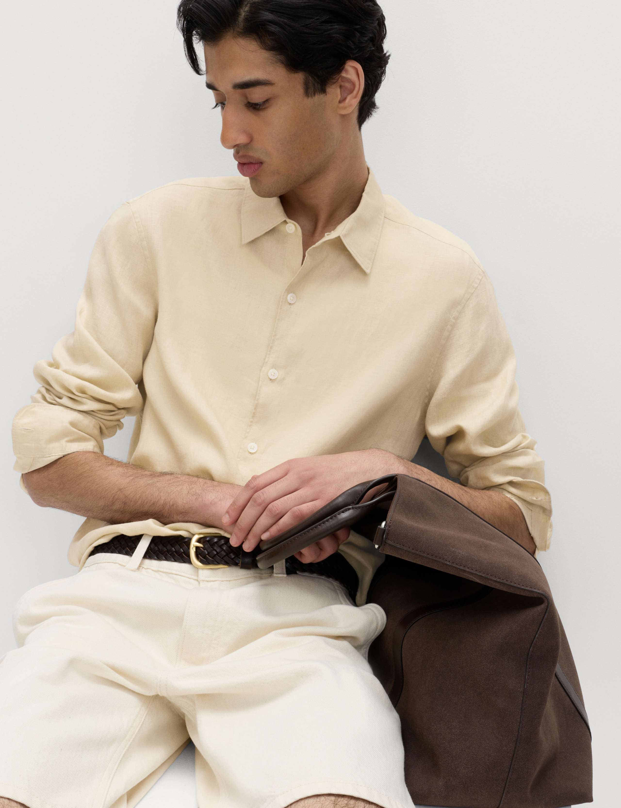 Regular Fit Pure Linen Shirt