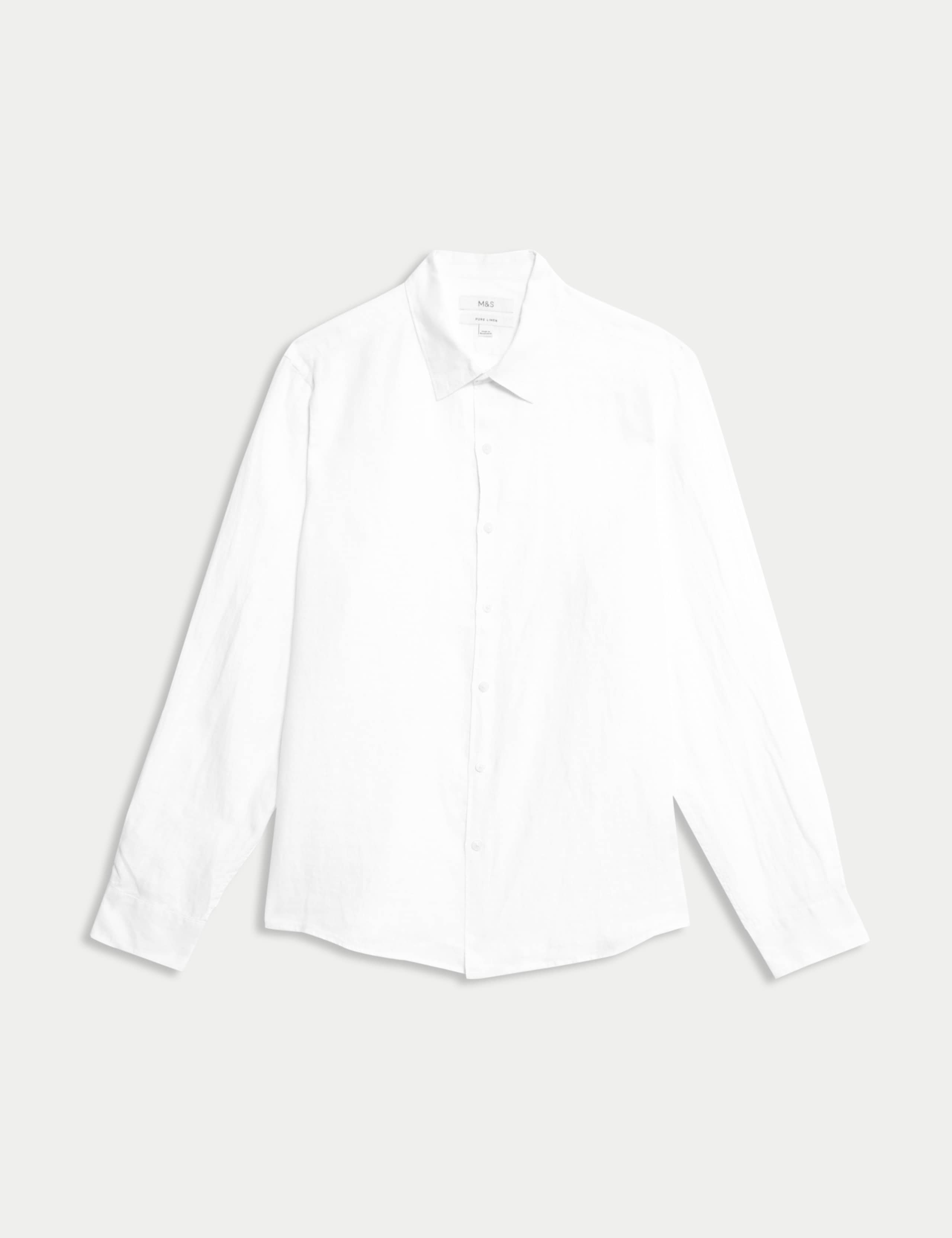 Regular Fit Pure Linen Shirt