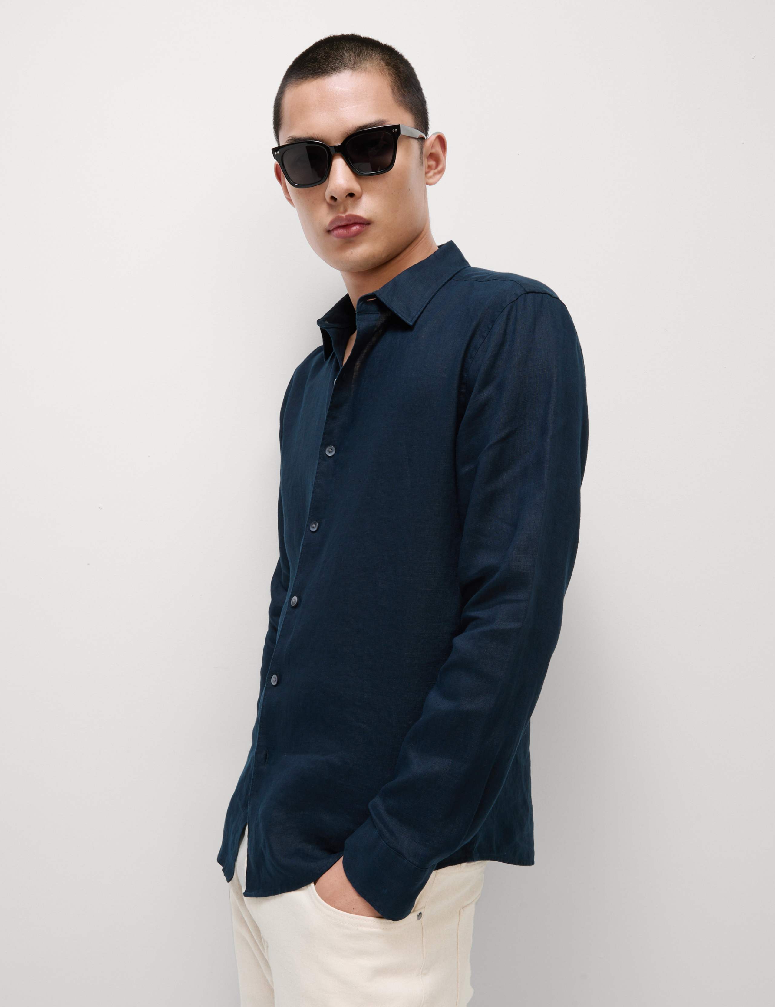 Slim Fit Pure Linen Shirt