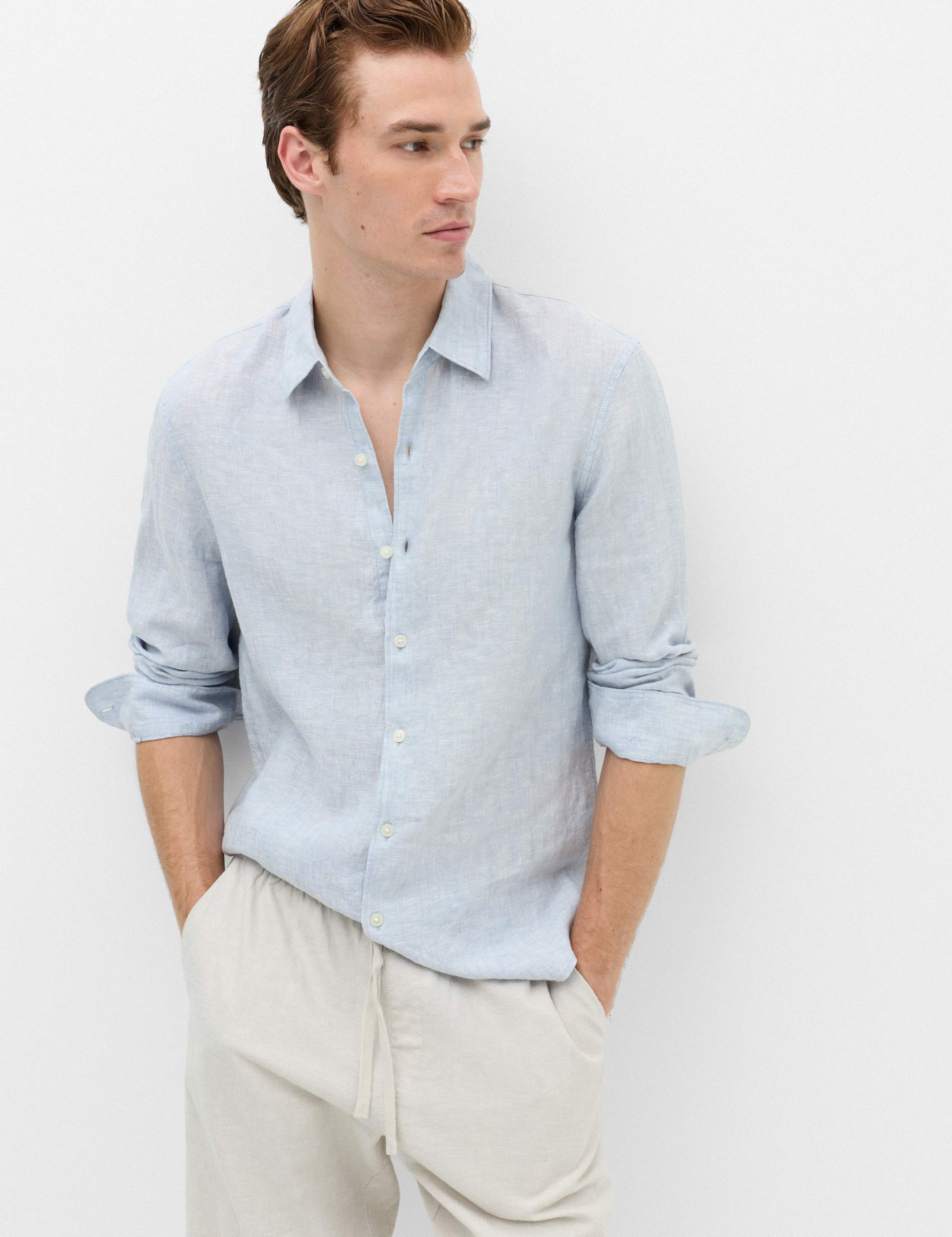 Slim Fit Pure Linen Shirt
