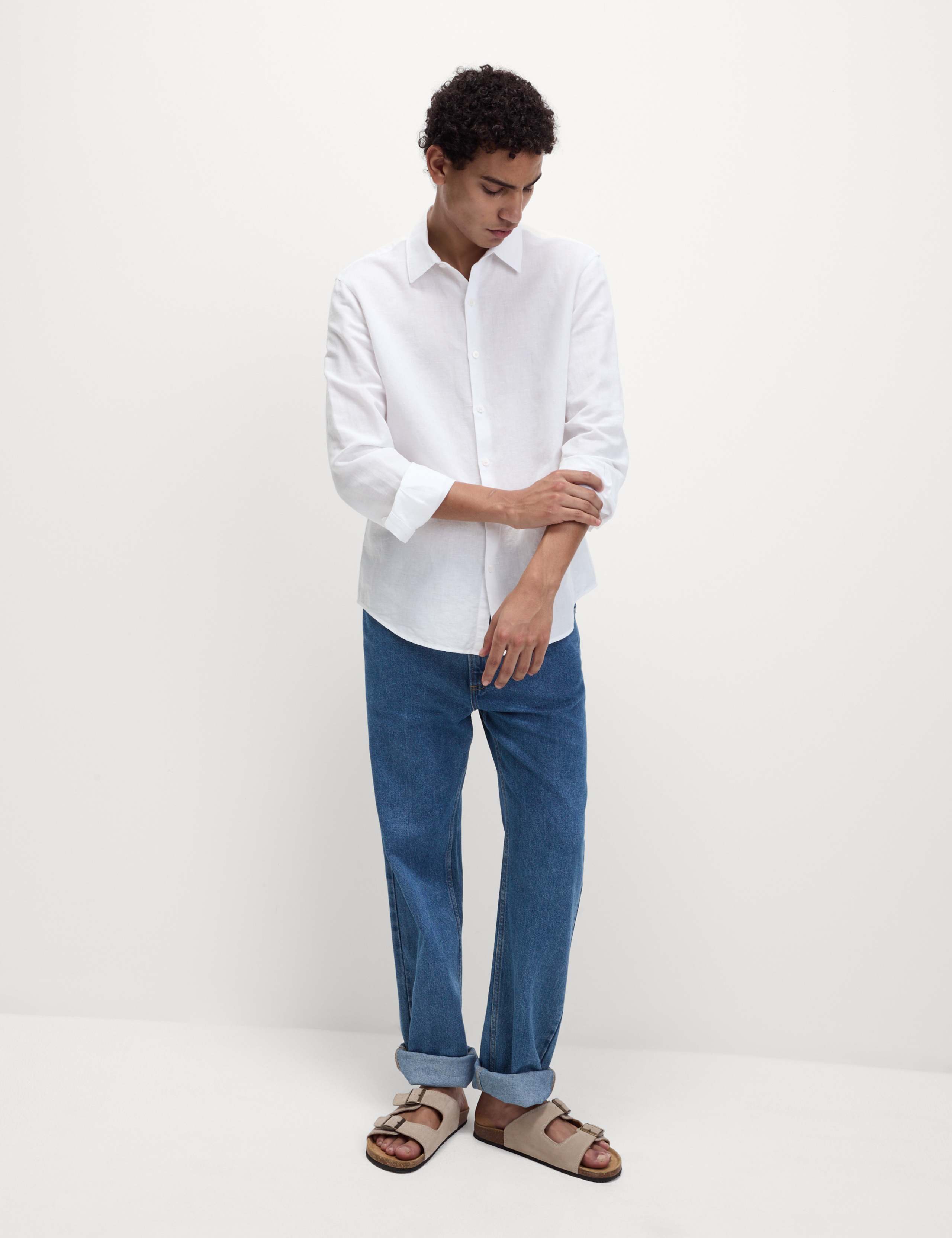 Cotton Linen Blend Shirt