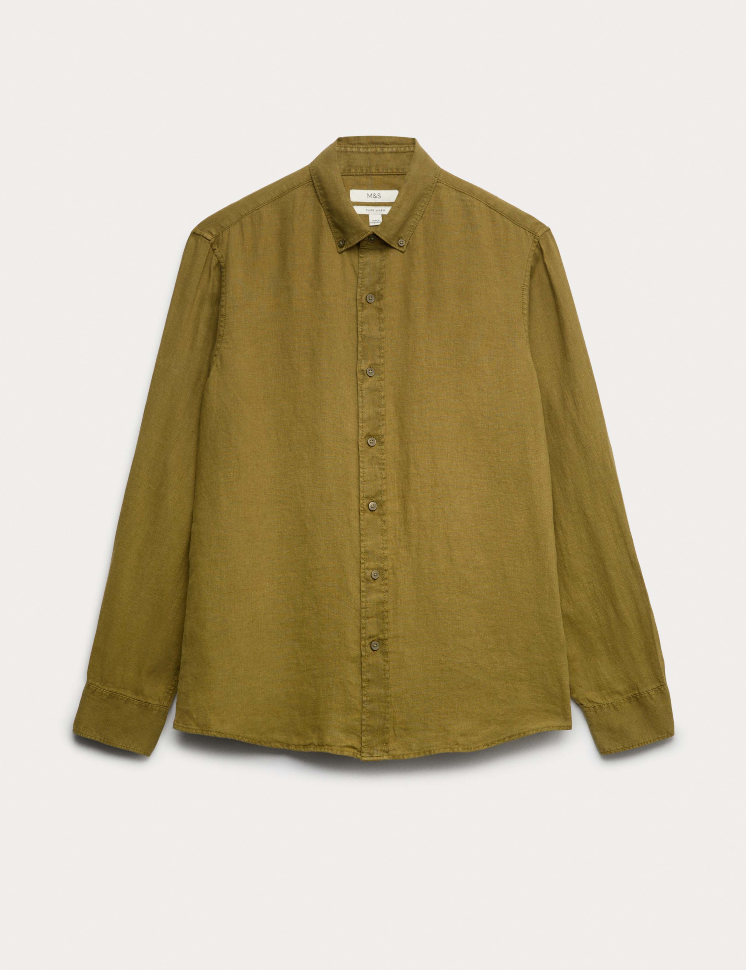 Pure Linen Garment Dye Shirt
