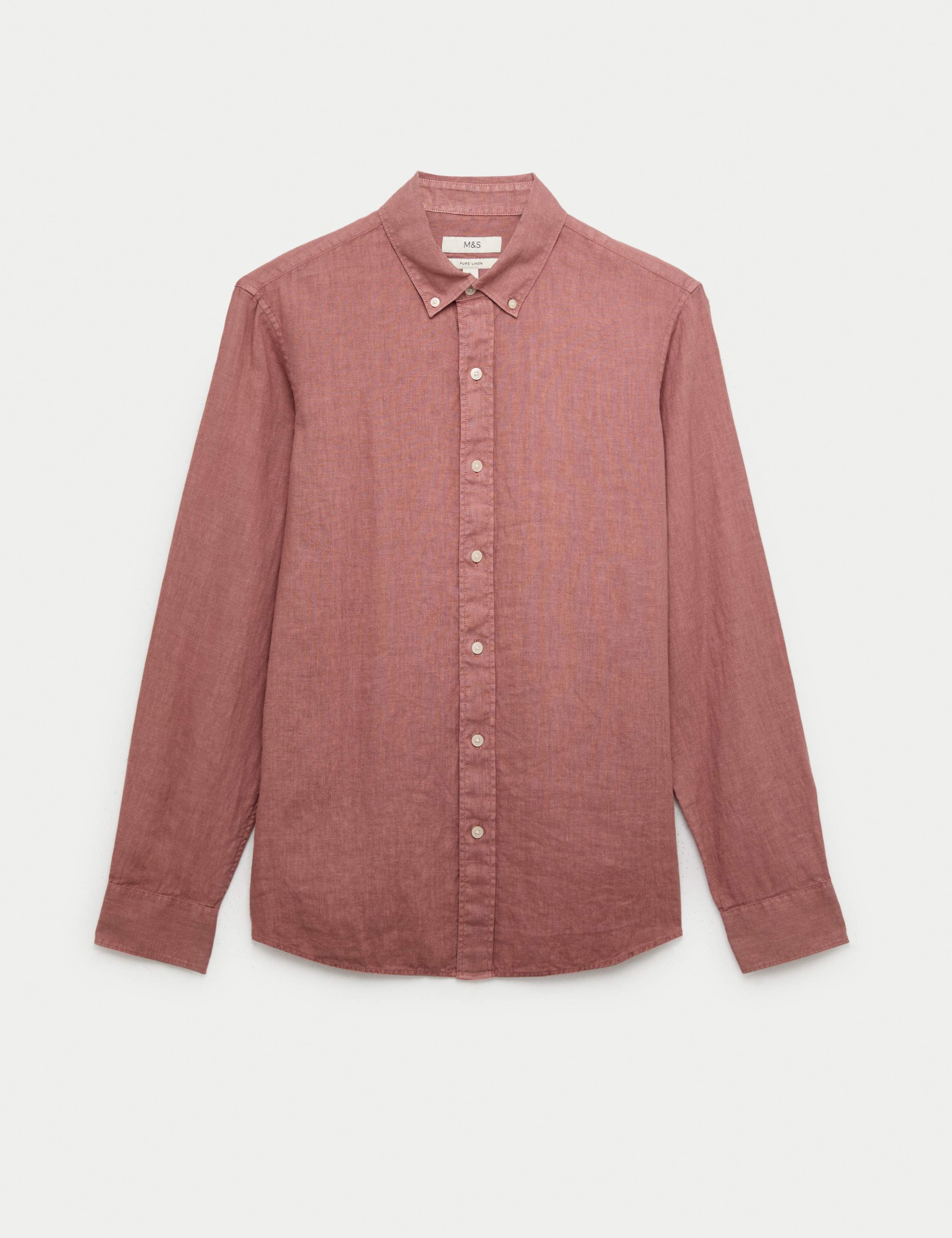 Pure Linen Garment Dye Shirt
