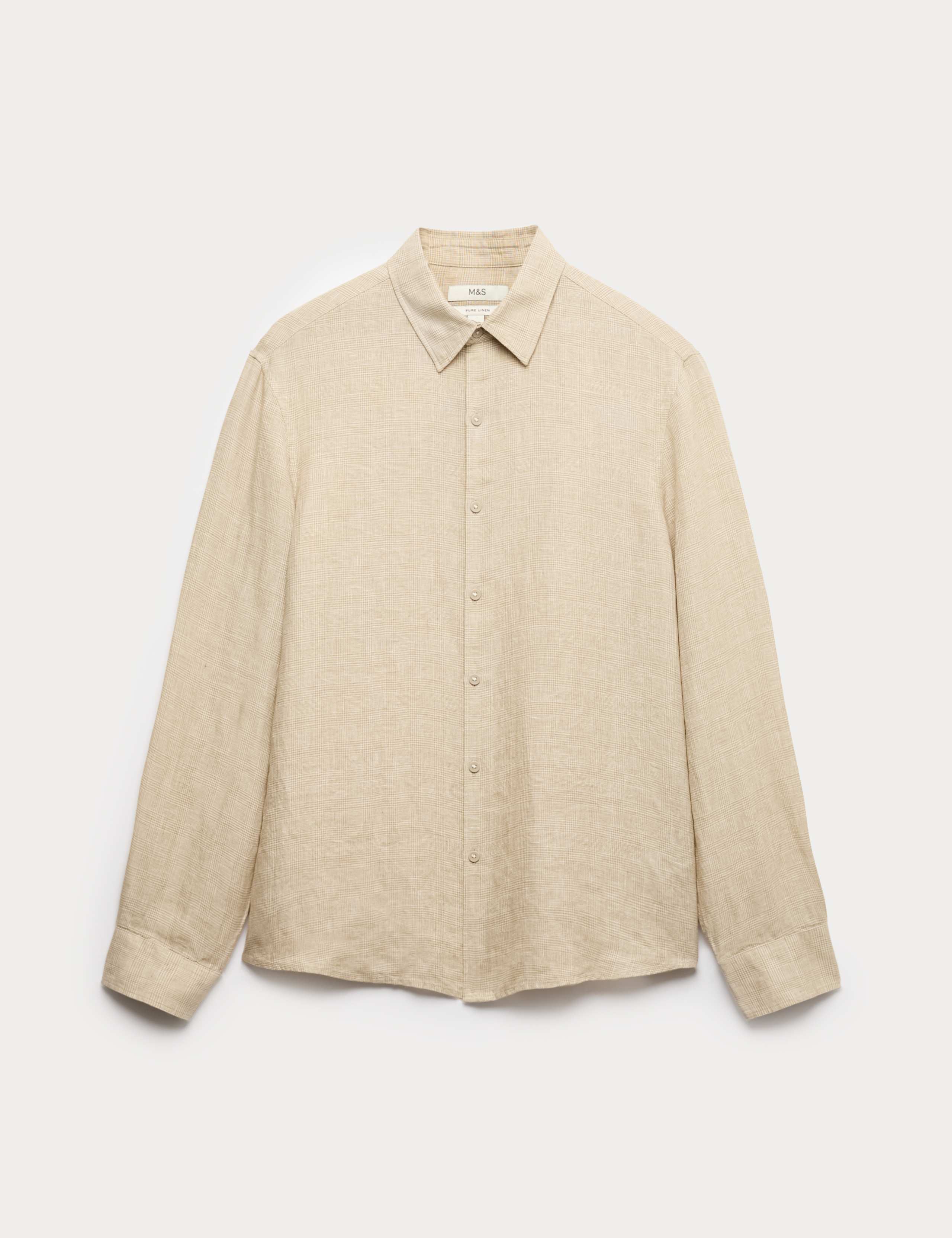 Pure Linen Check Shirt