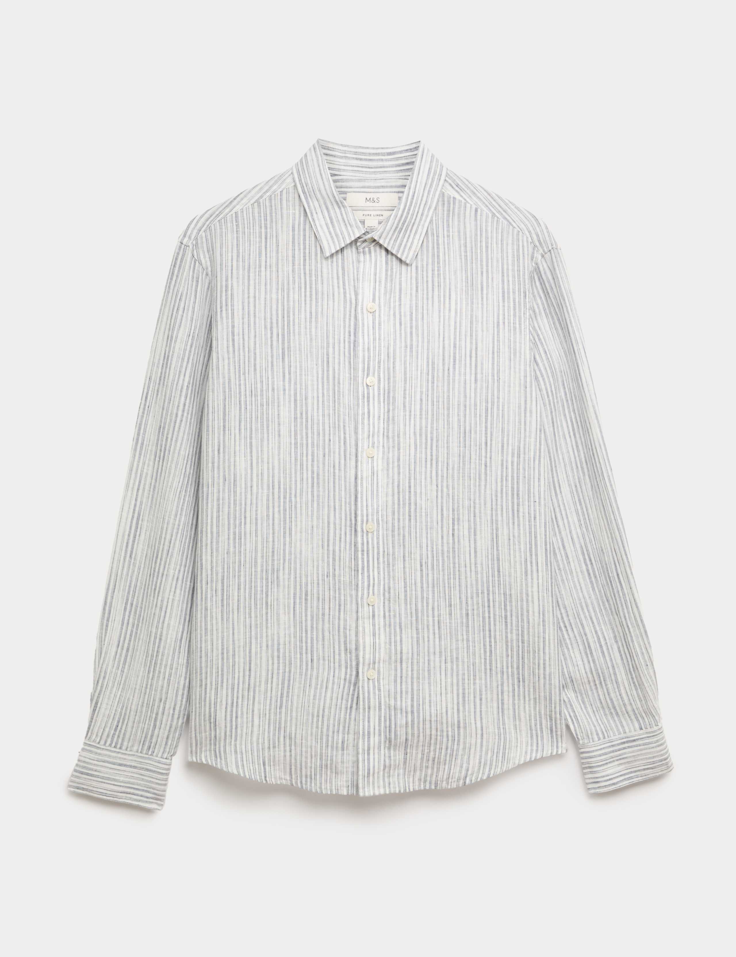 Pure Linen Striped Shirt