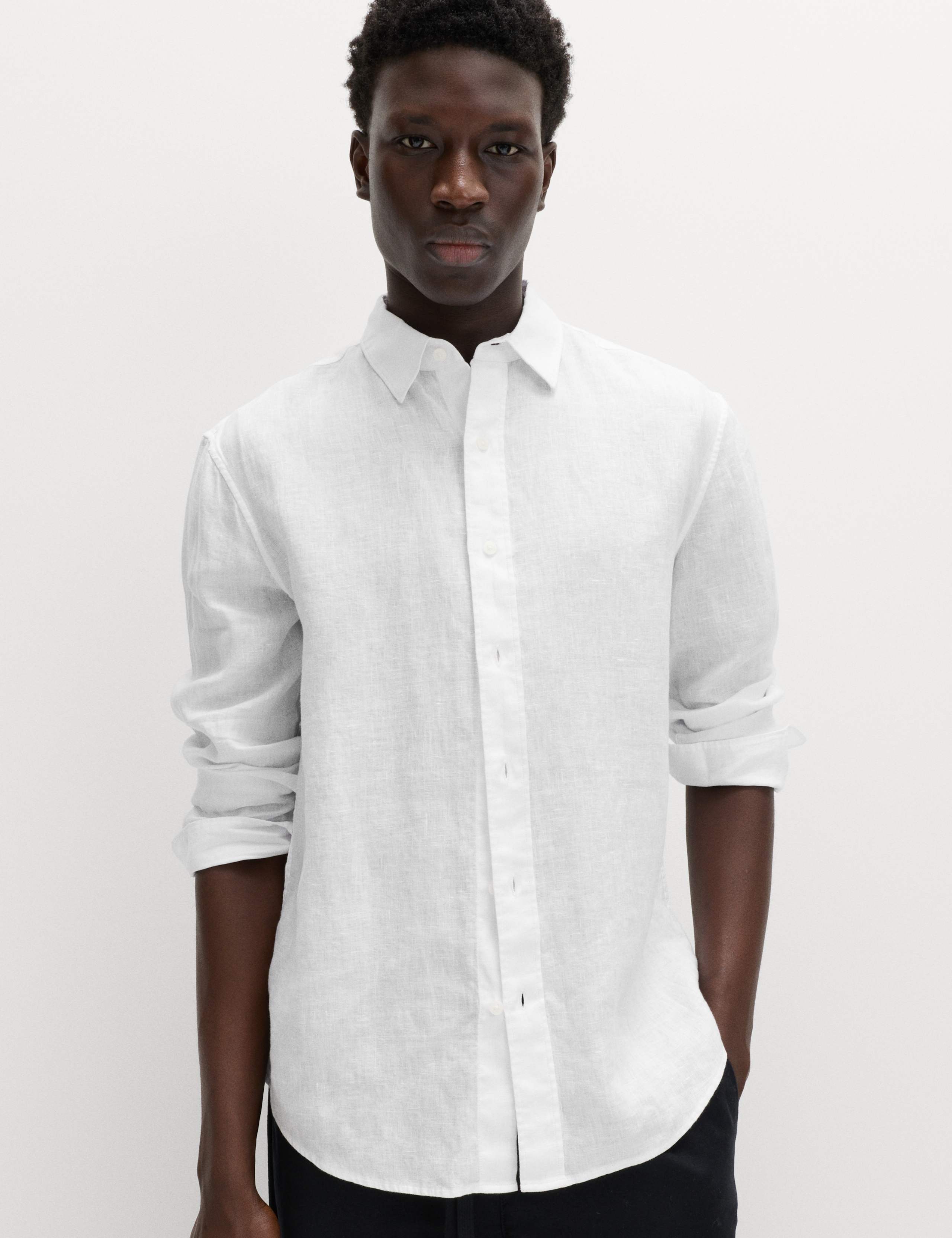 Relaxed Fit Pure Linen Shirt