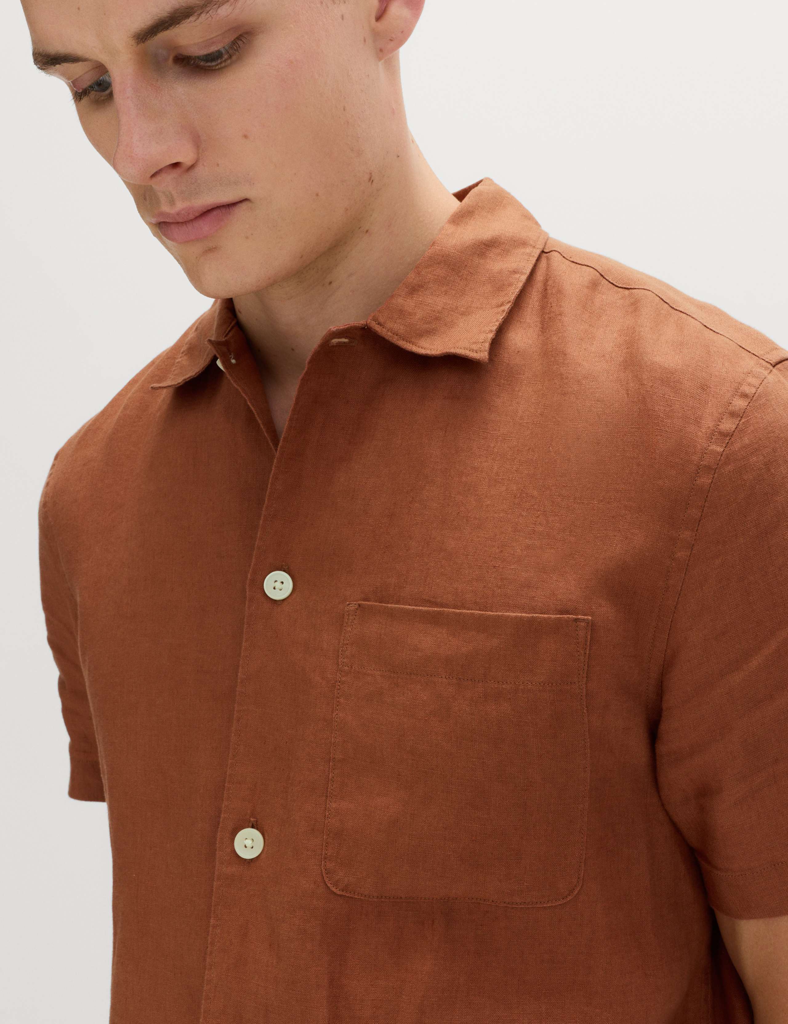 Pure Linen Short Sleeve Shirt