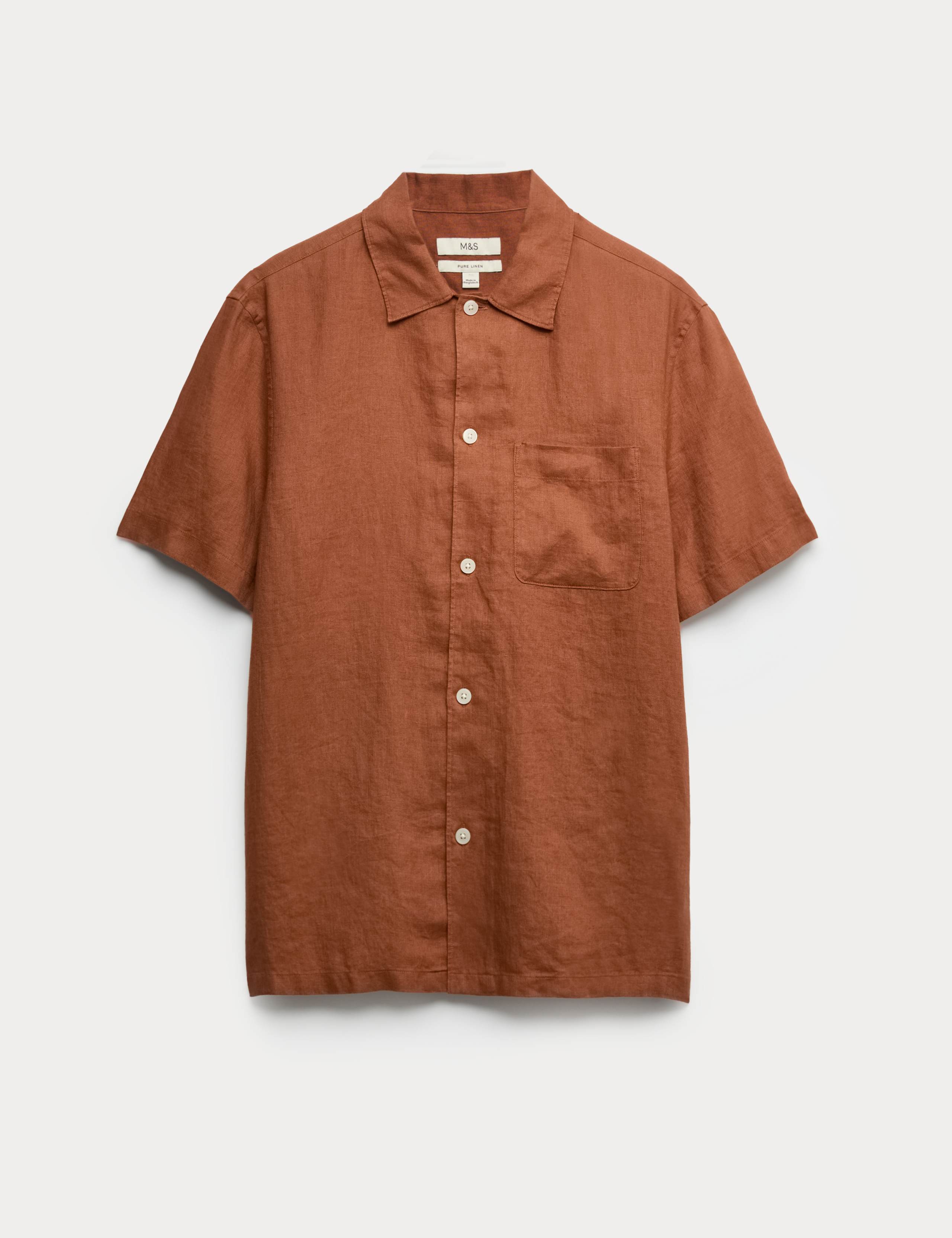Pure Linen Short Sleeve Shirt