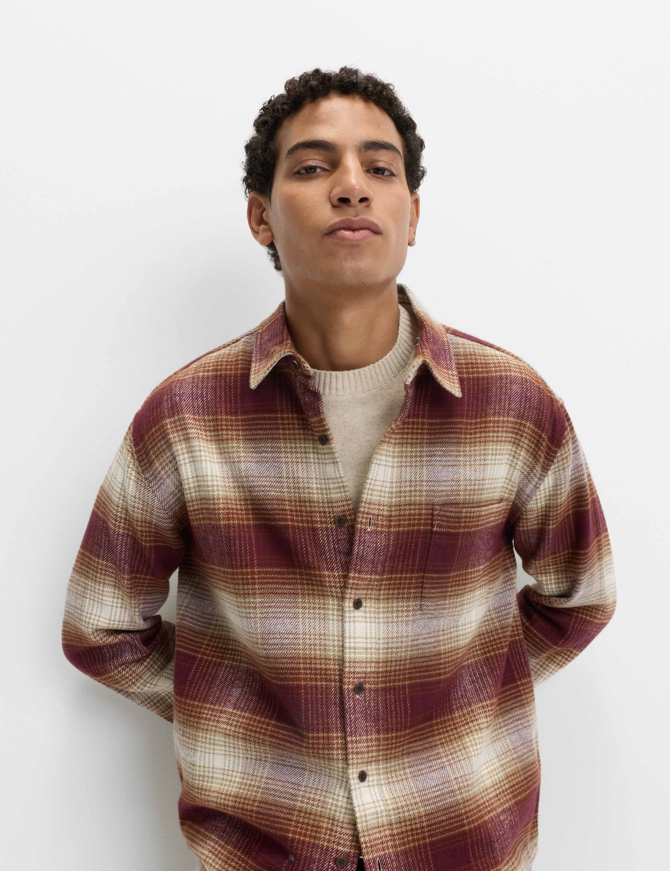 Pure Cotton Checked Flannel Shirt