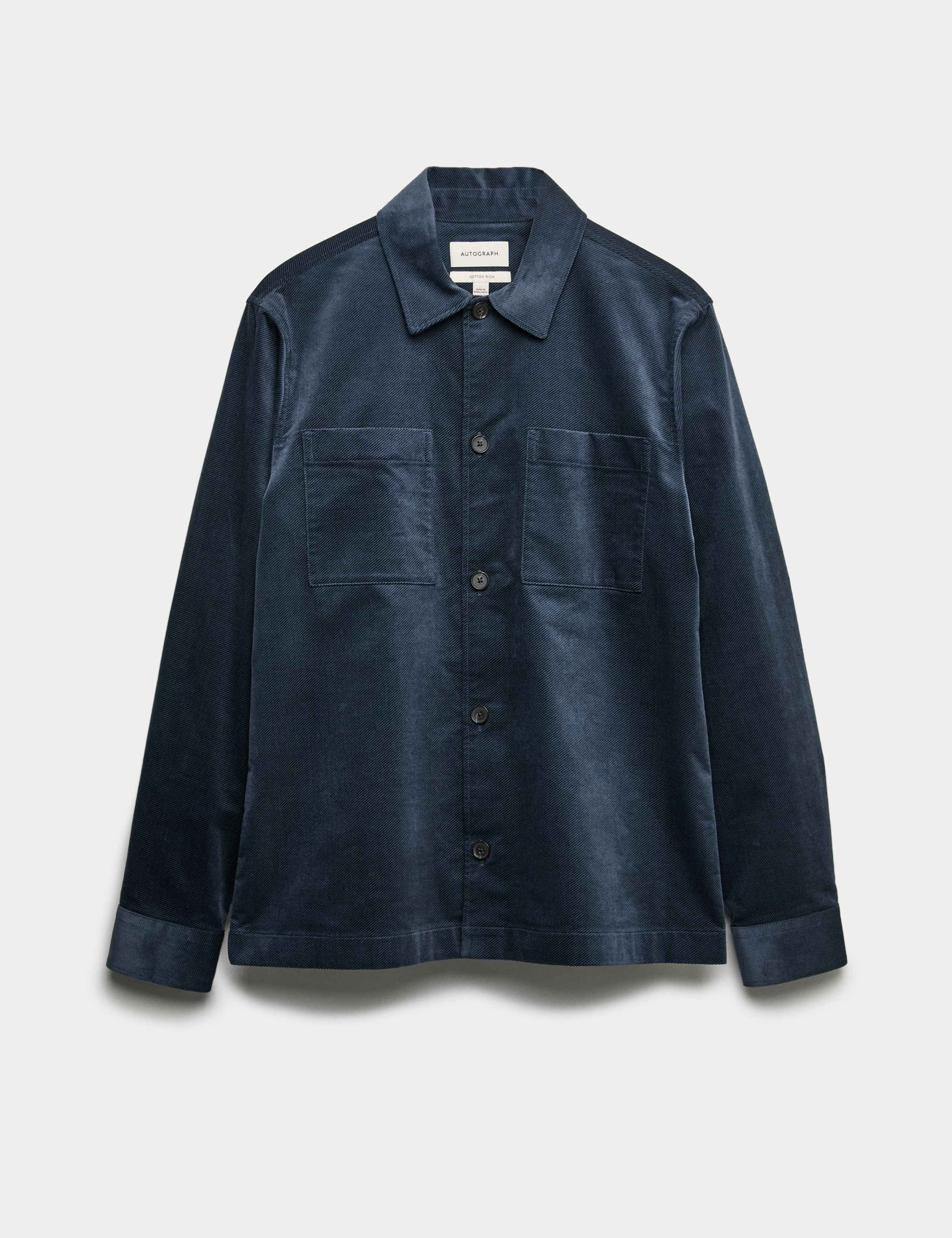 Regular Fit Cotton Rich Corduroy Shirt