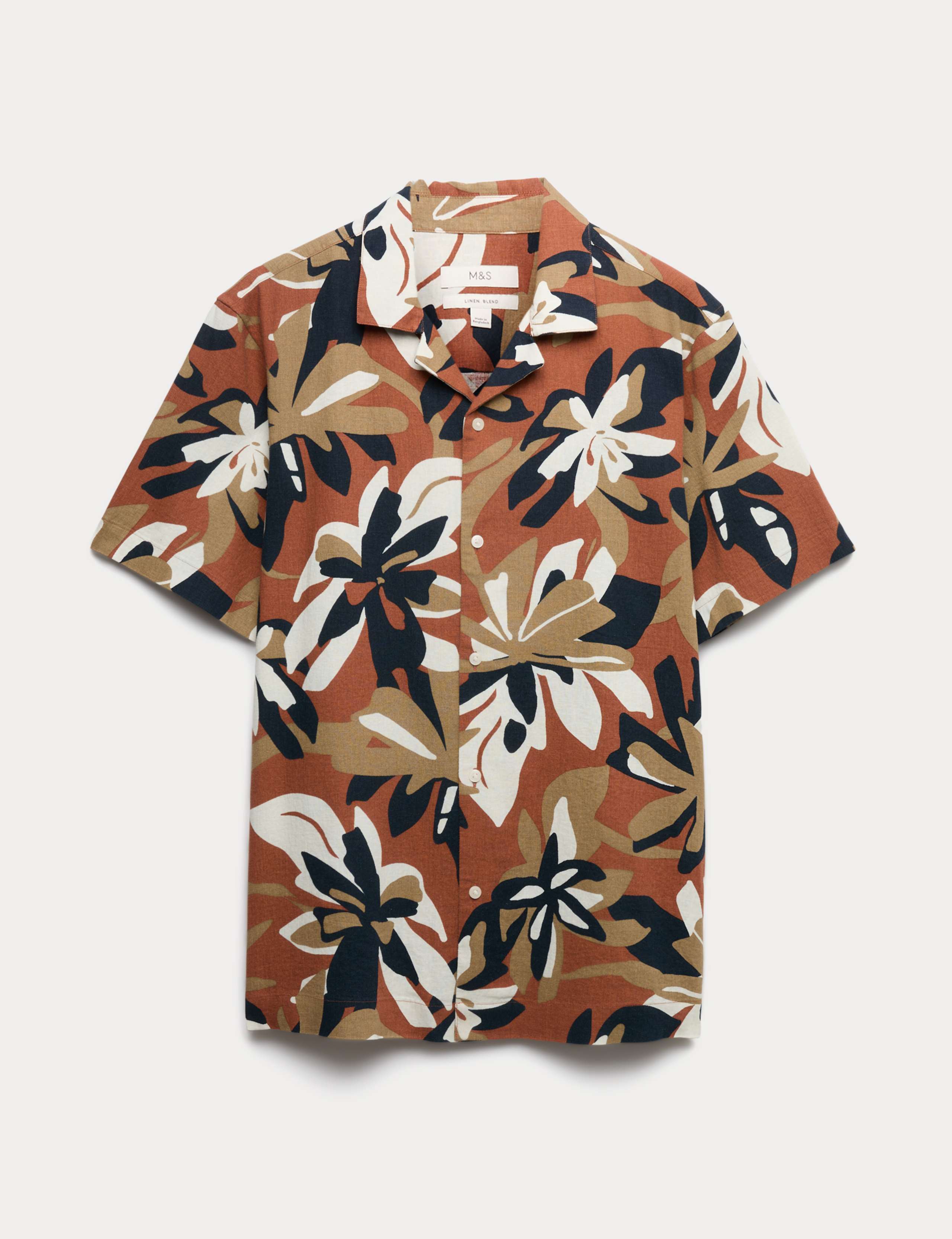Linen Rich Hawaiian Shirt