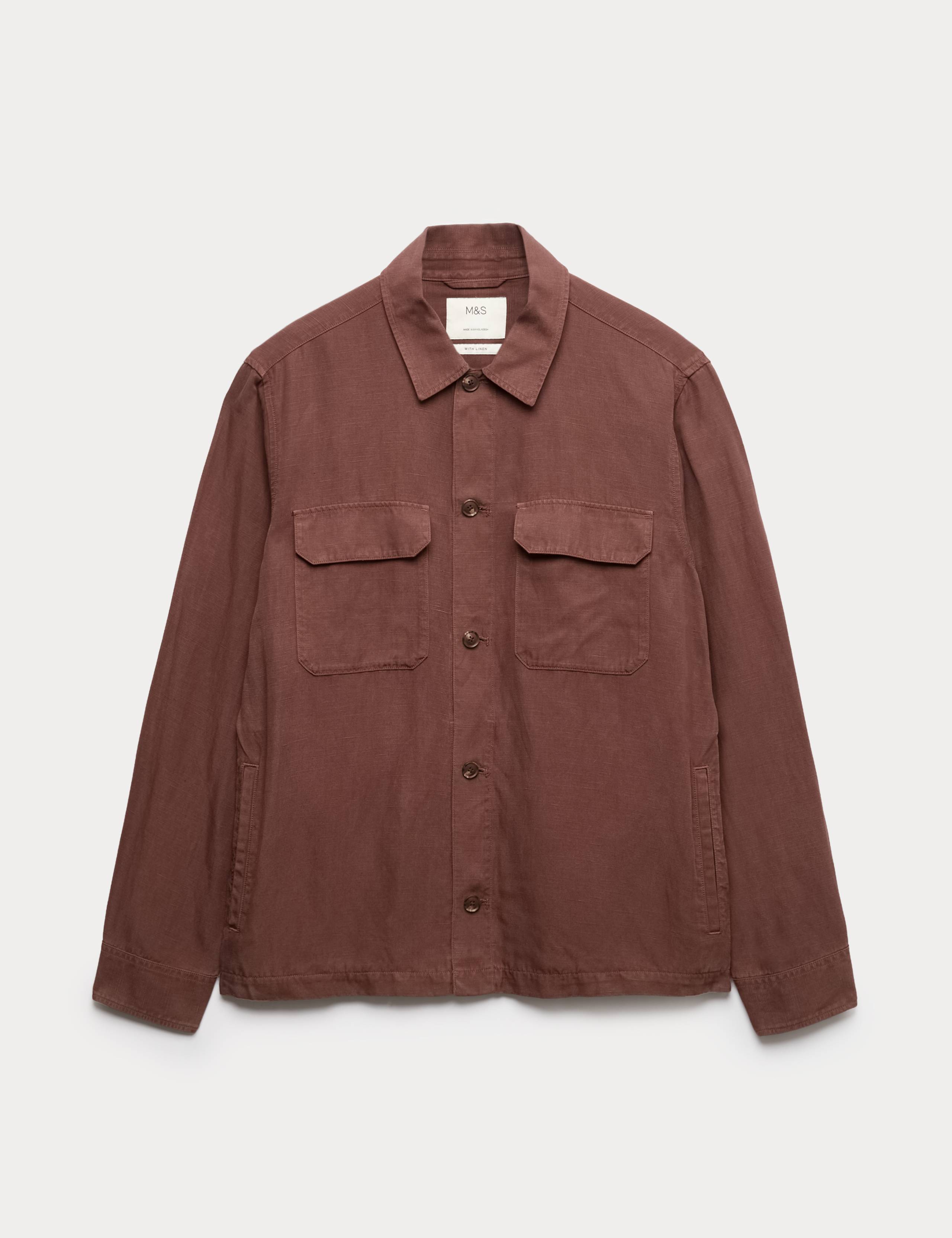 Regular Fit Lyocell Blend Overshirt