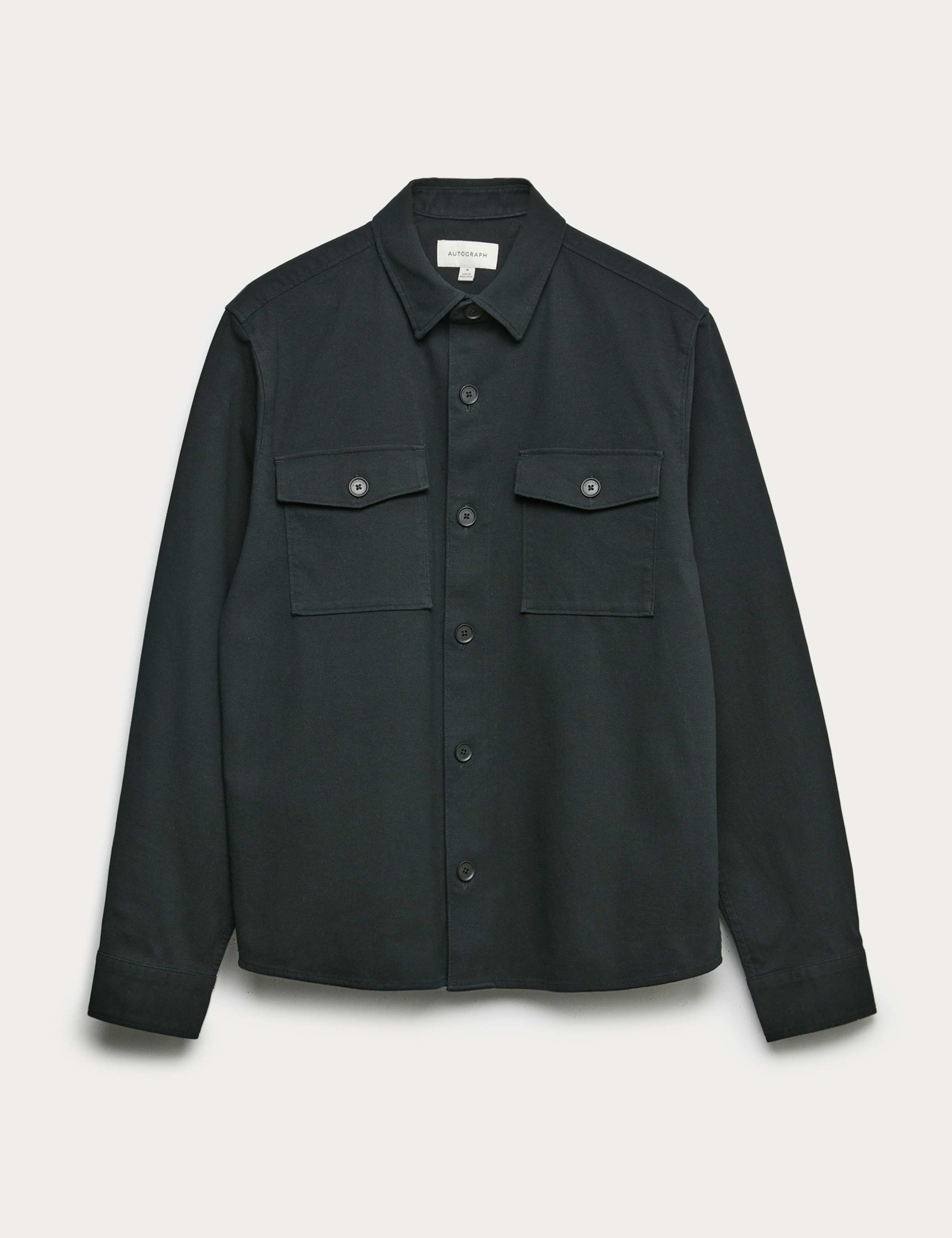 Regular Fit Cotton Rich Shacket