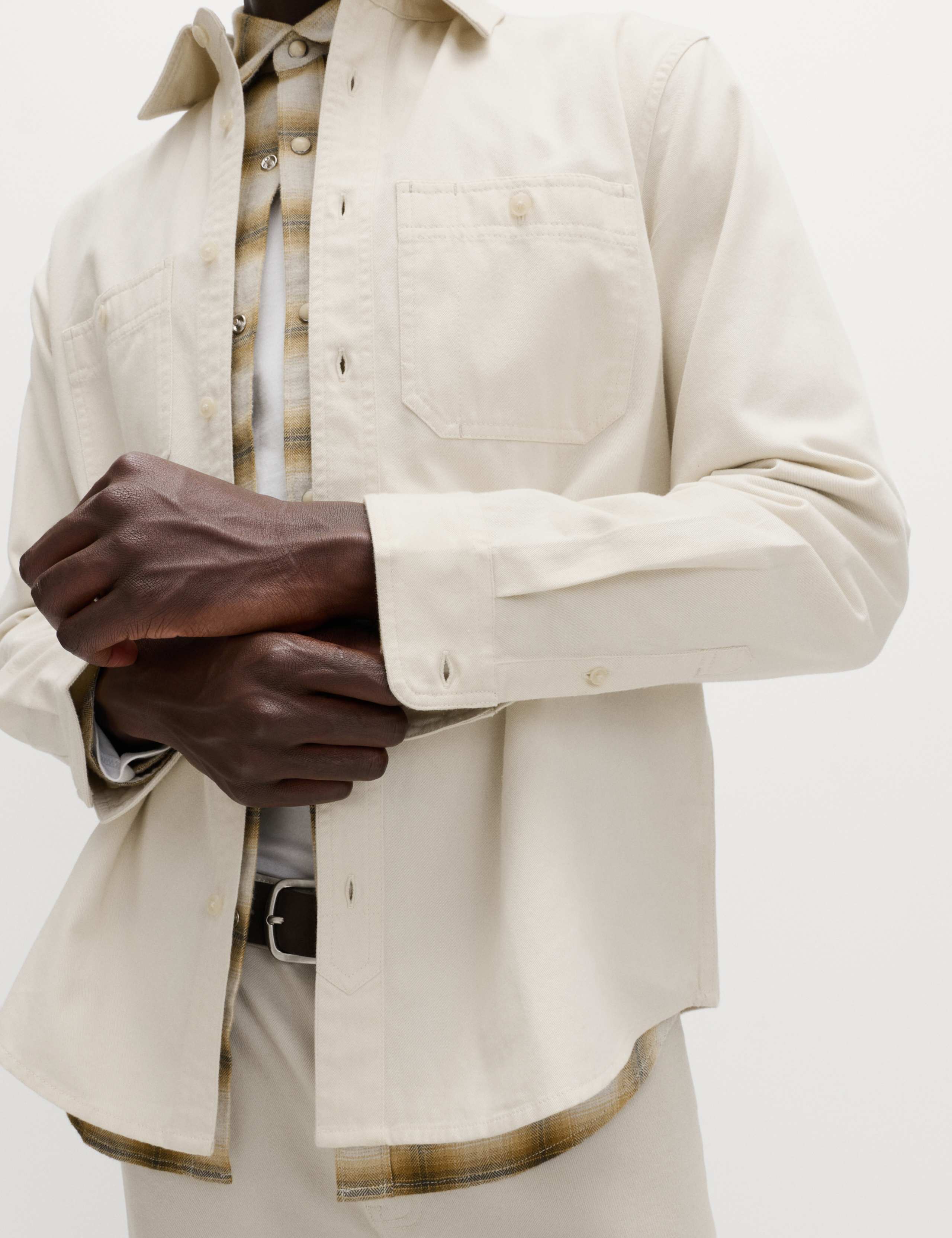 Pure Cotton Garment Dye Oxford Shirt