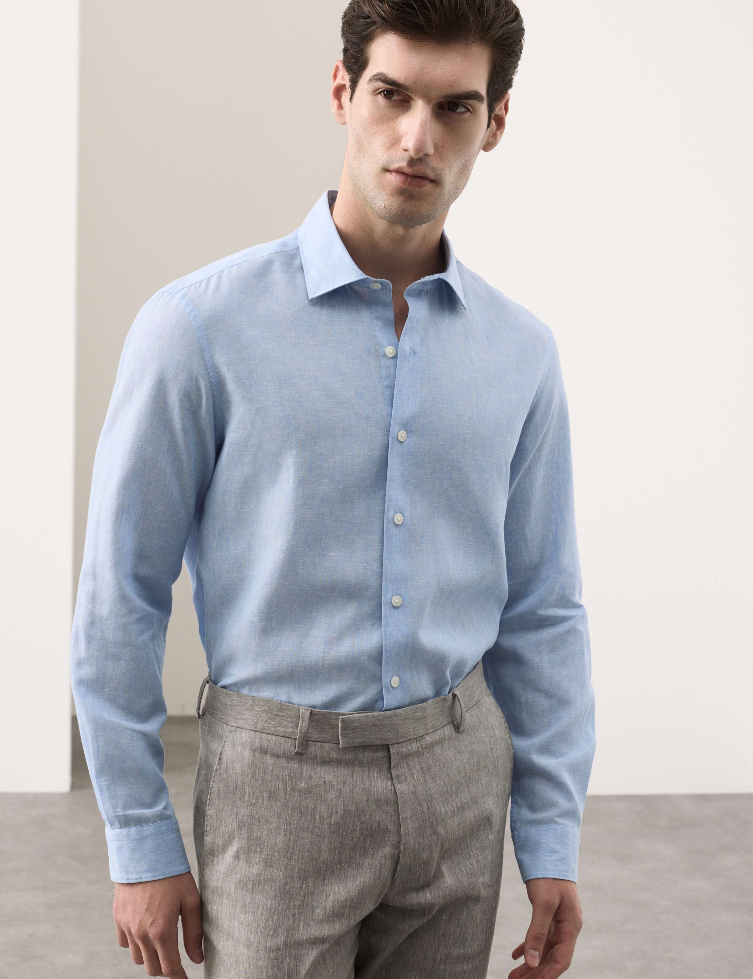 Easy Iron Linen Rich Performance Shirt