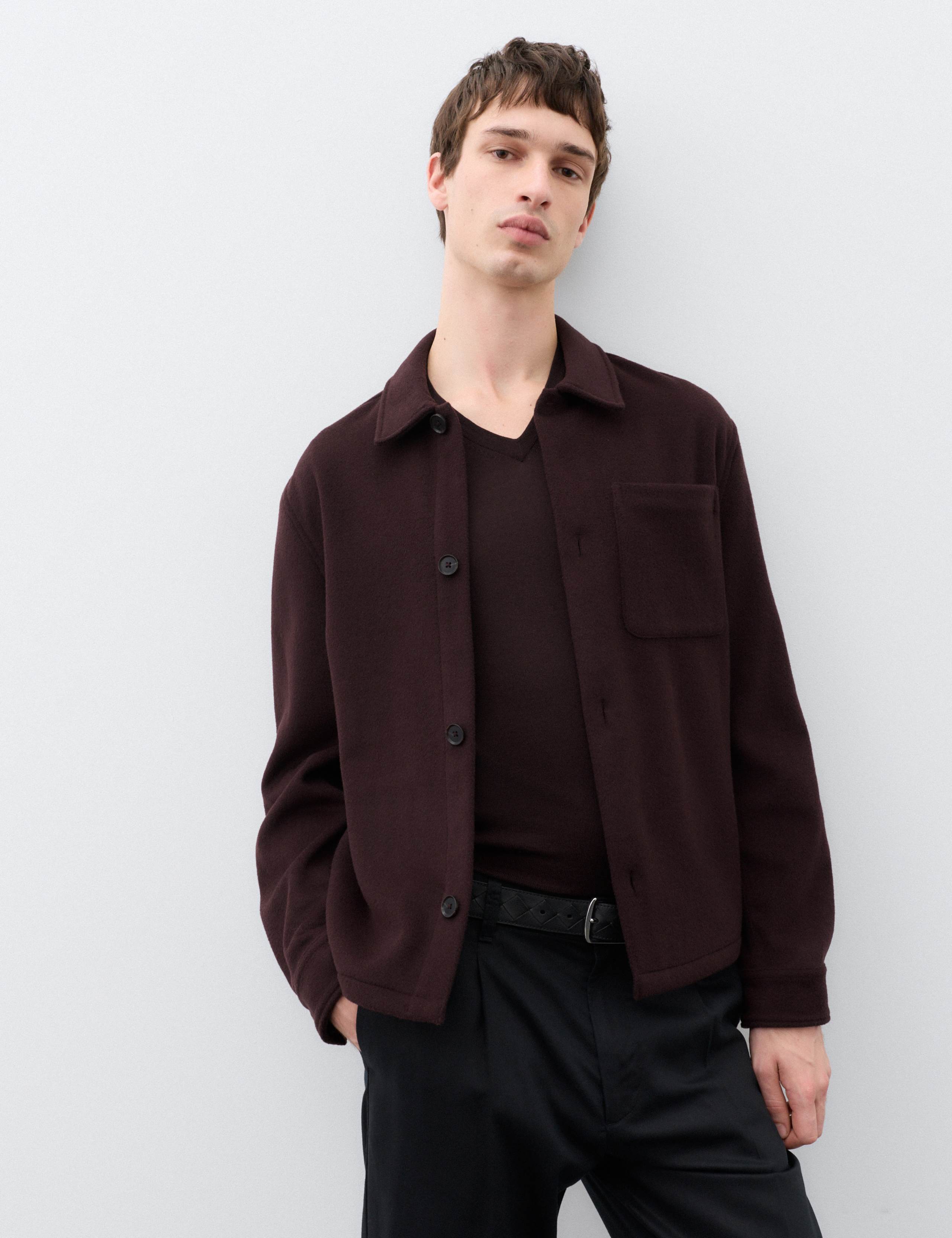 Regular Fit Wool Rich Overshirt