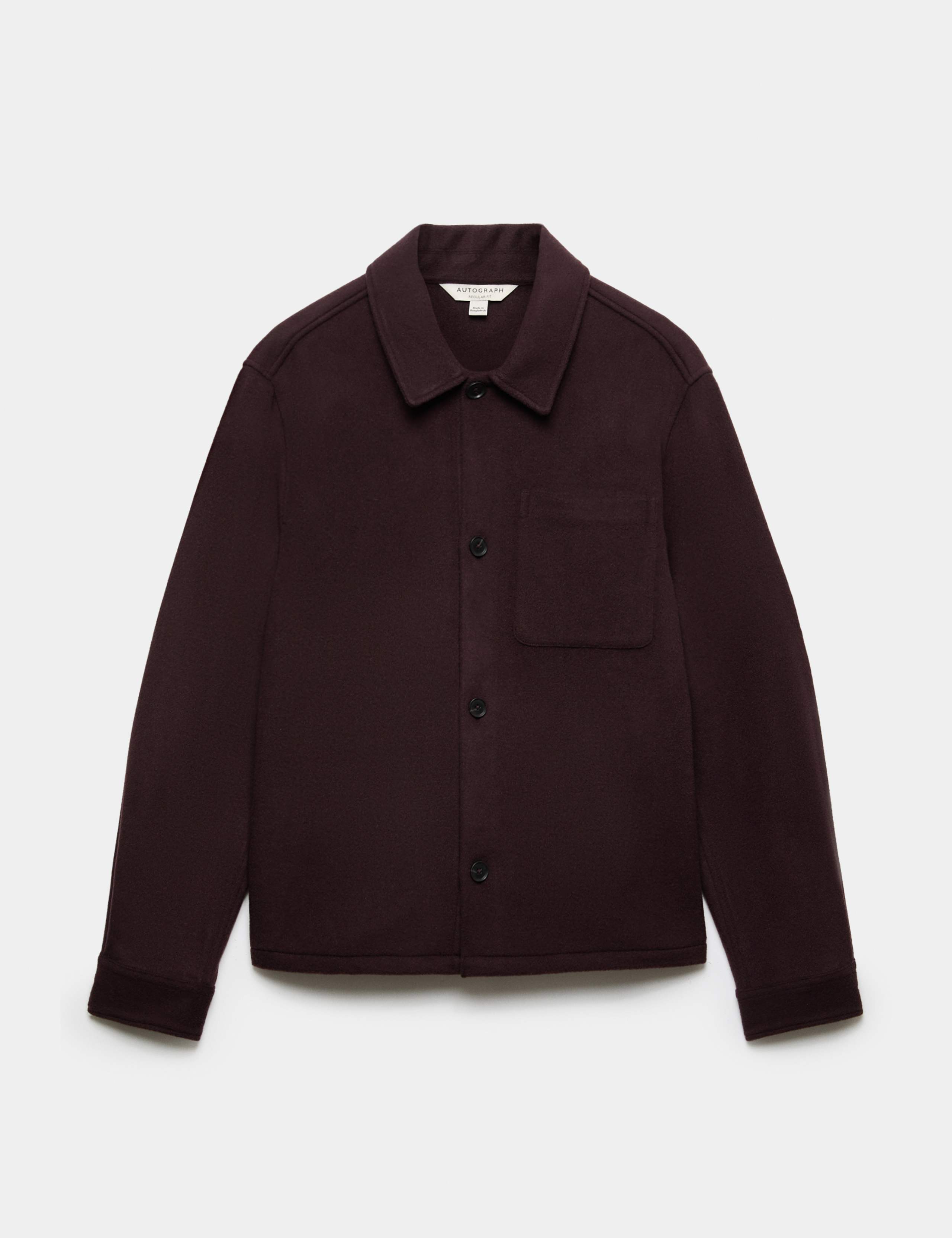 Regular Fit Wool Rich Overshirt