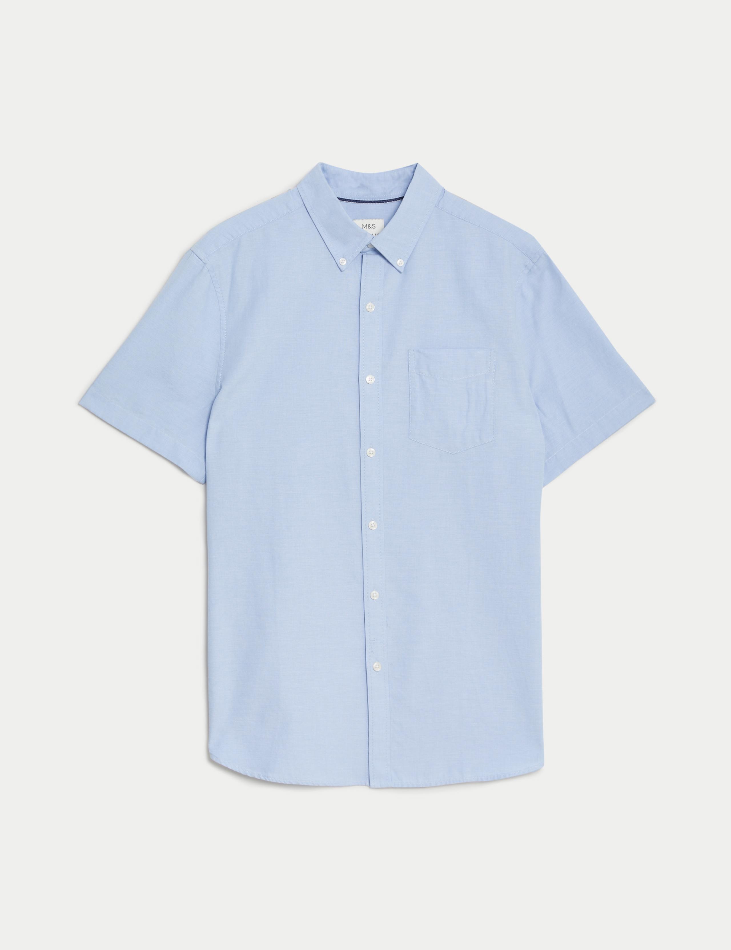 Easy Iron Cotton Rich Oxford Shirt