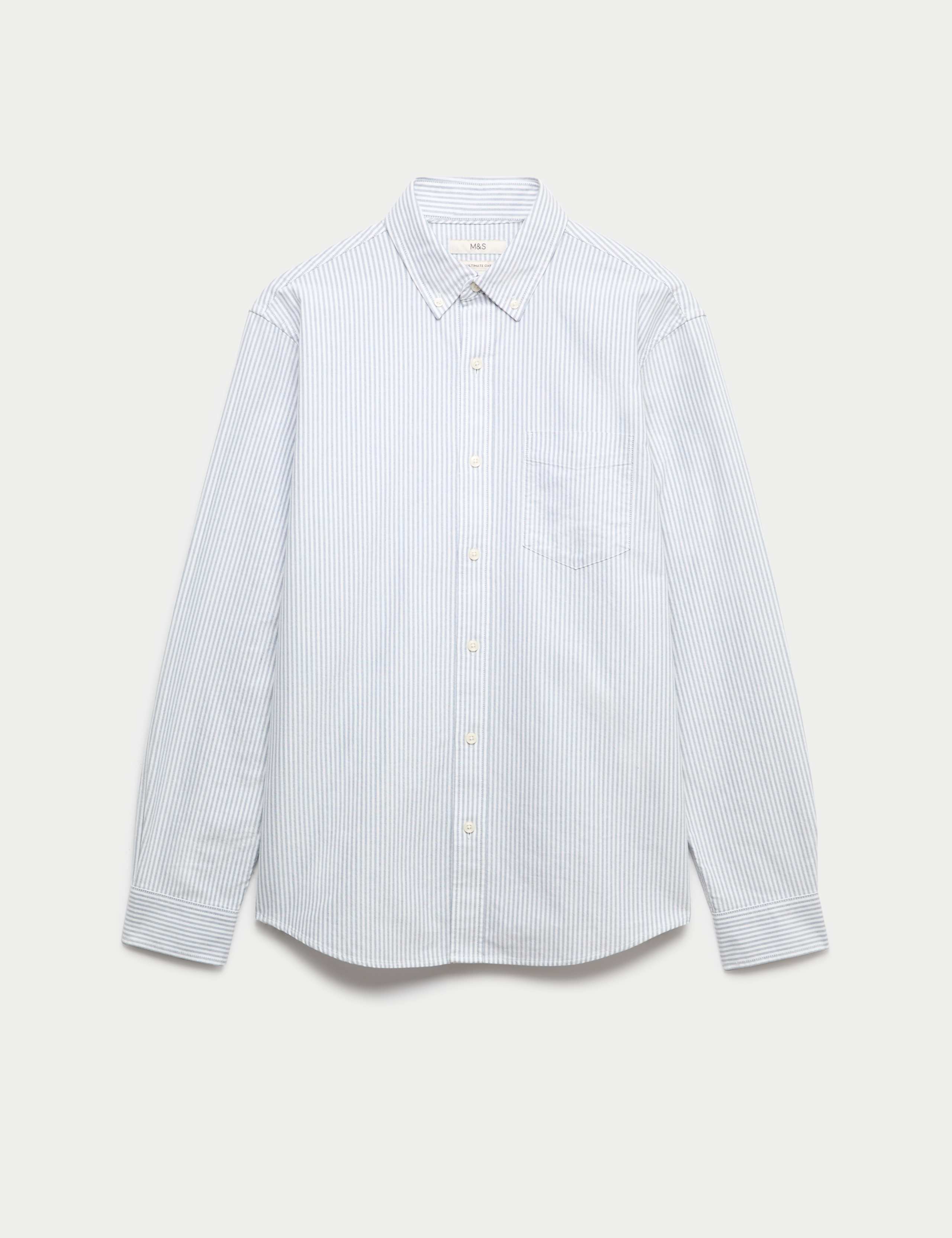 Ultimate Pure Cotton Striped Oxford Shirt