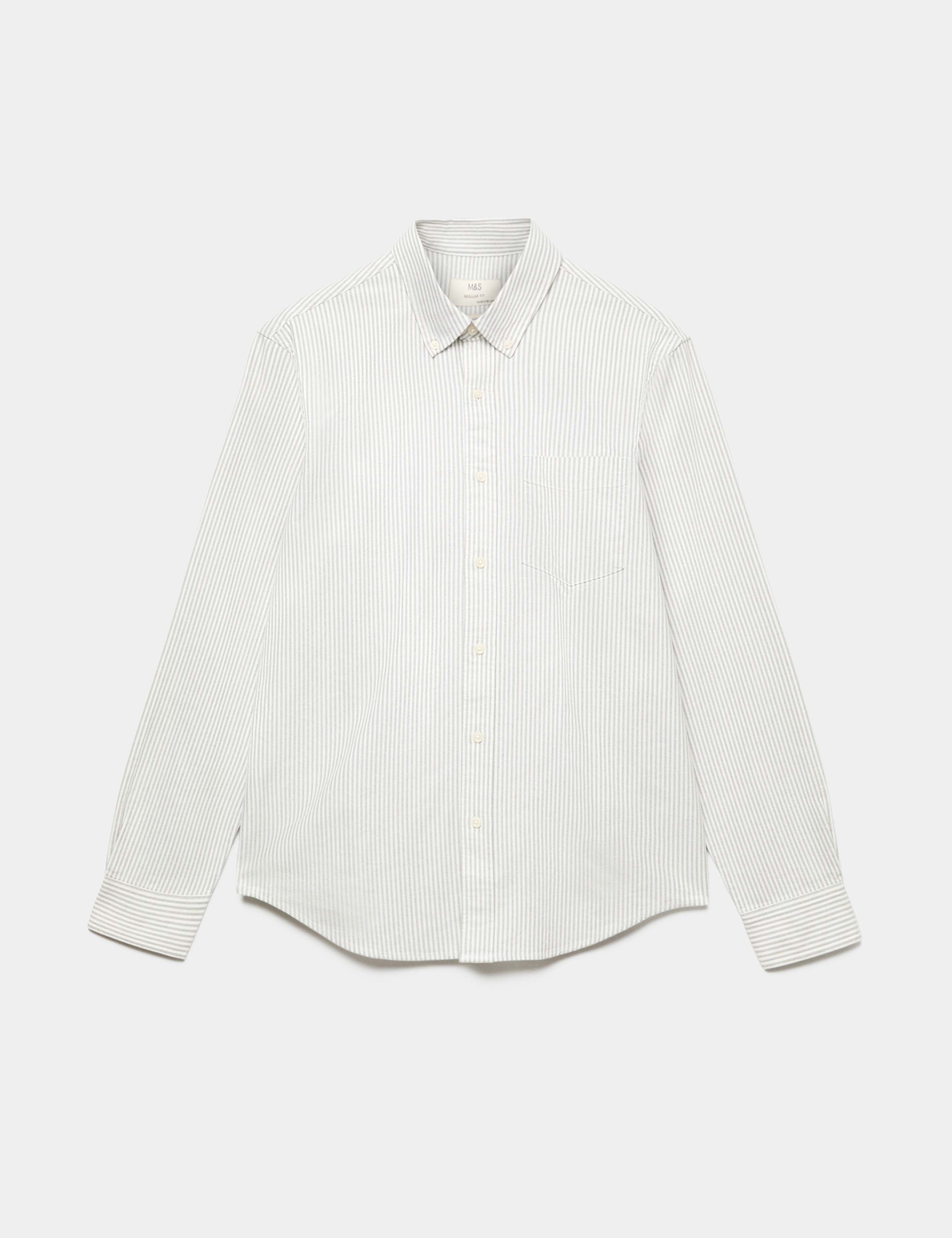 Ultimate Pure Cotton Striped Oxford Shirt
