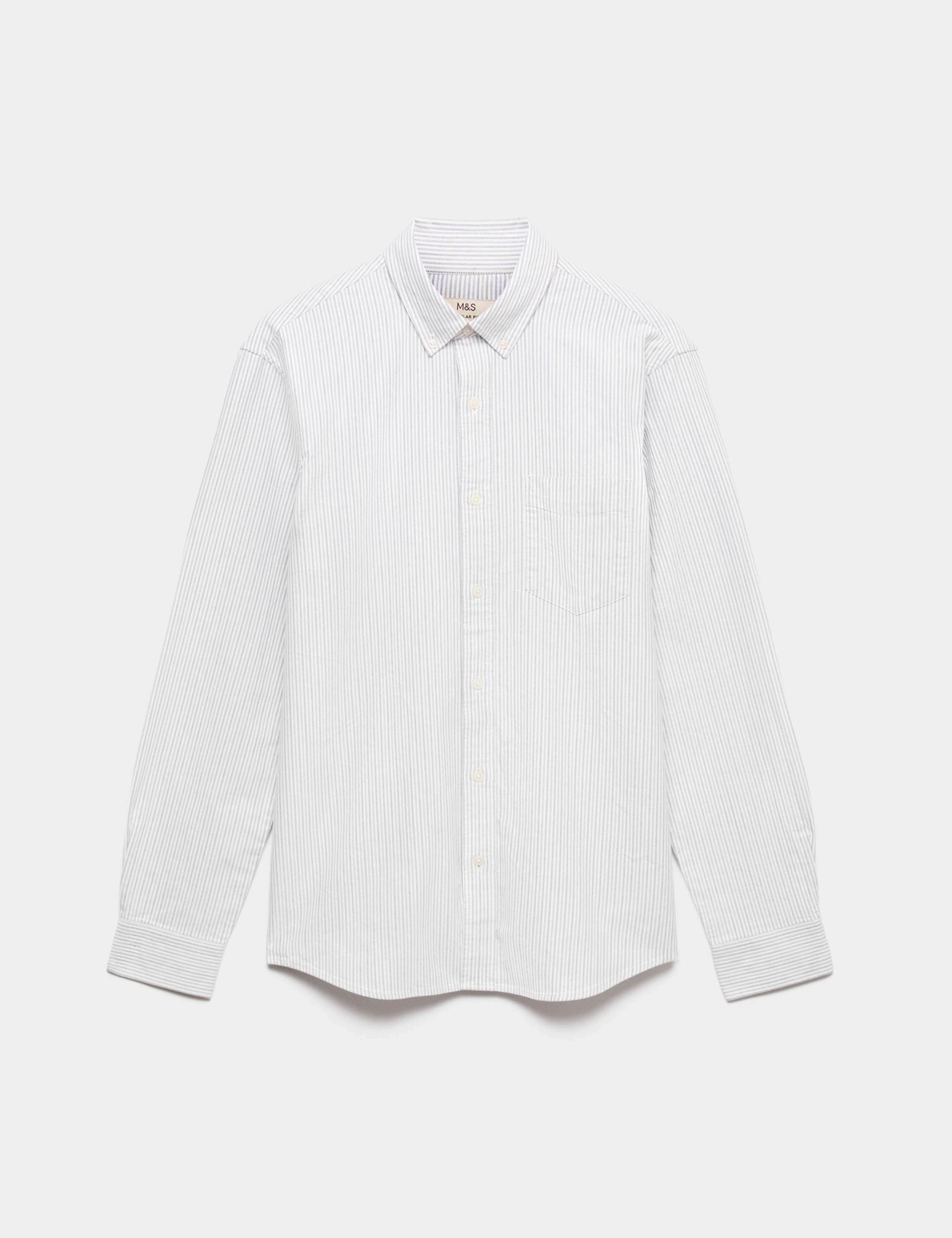 Ultimate Pure Cotton Striped Oxford Shirt