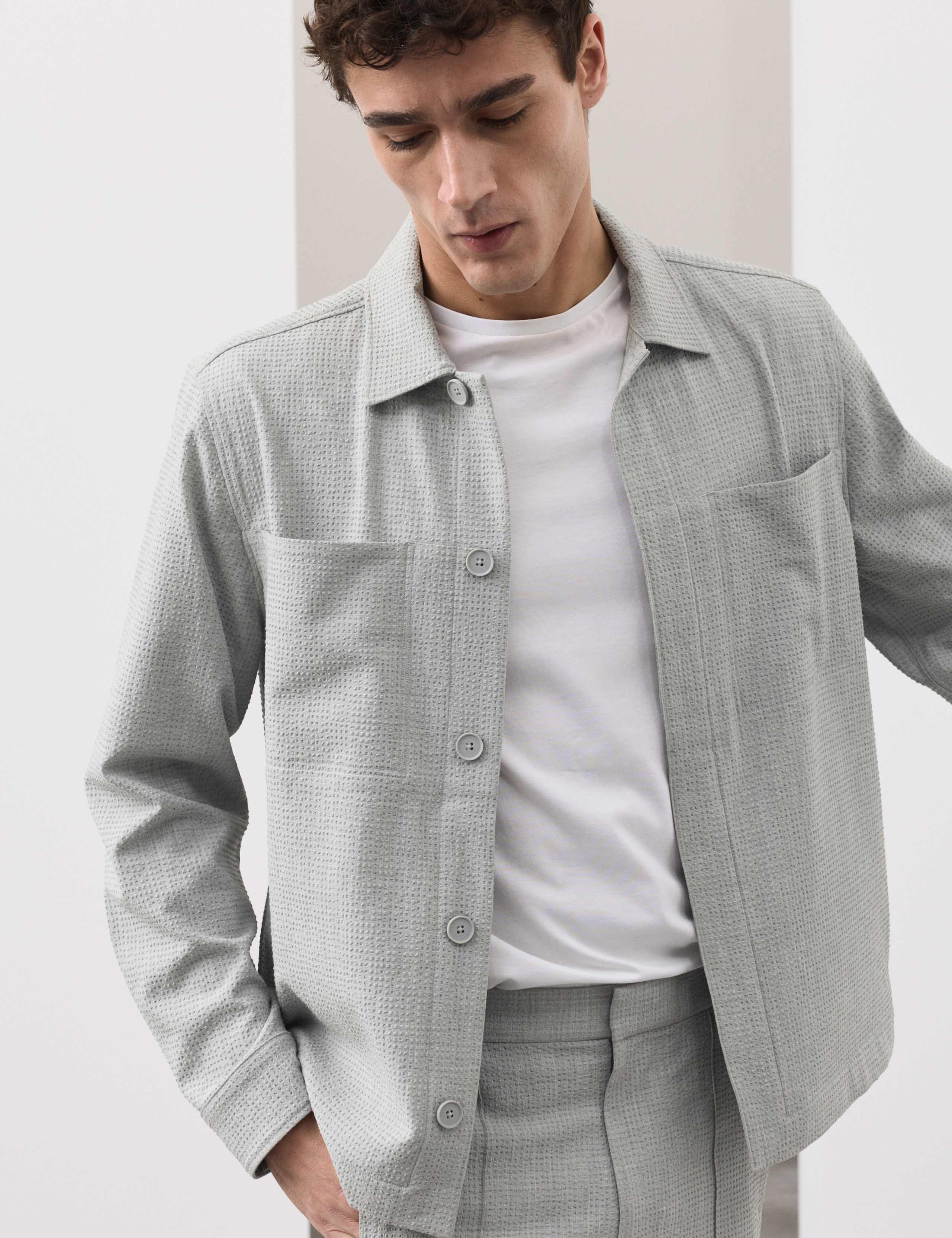 Seersucker Overshirt