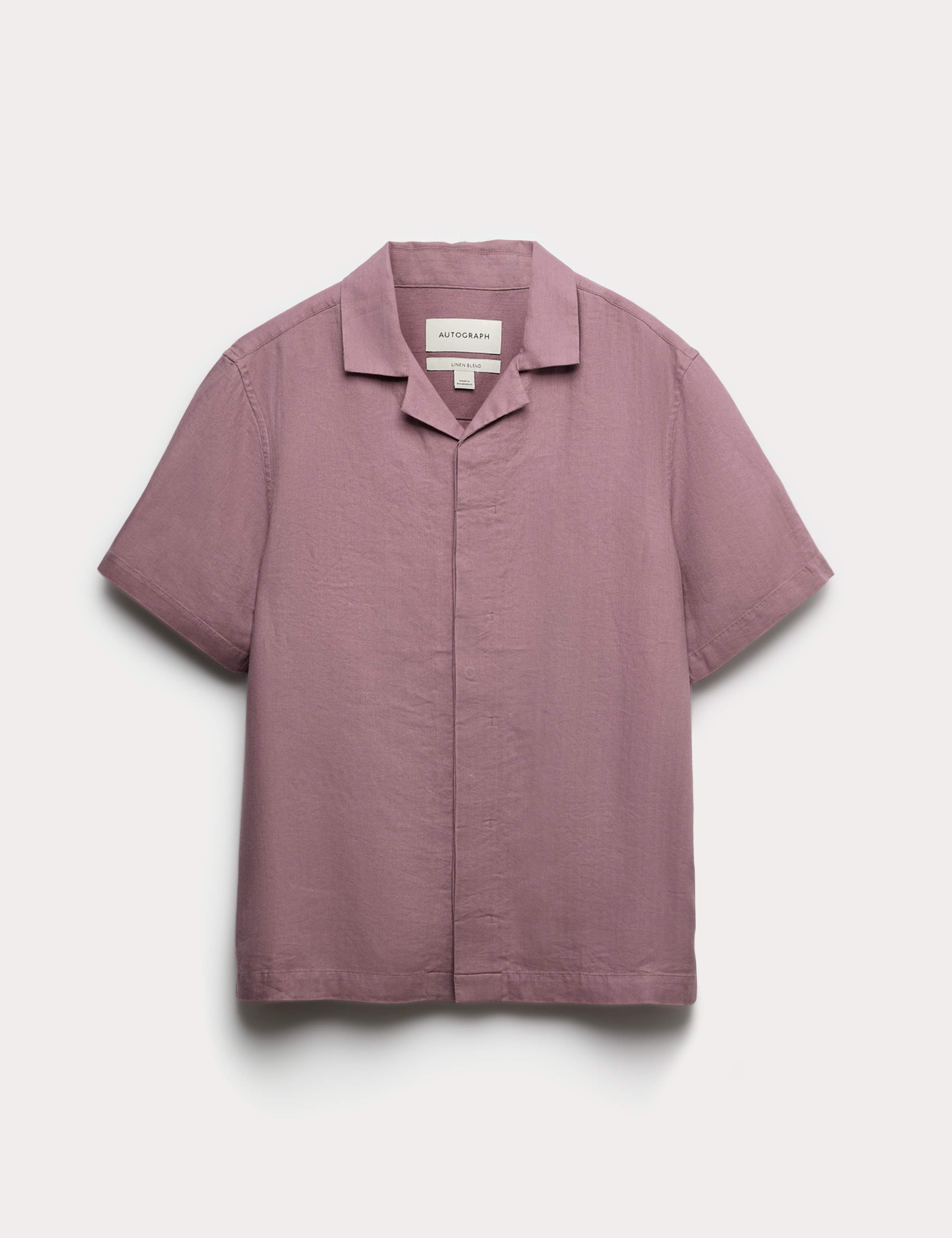 Linen Blend Short Sleeve Shirt