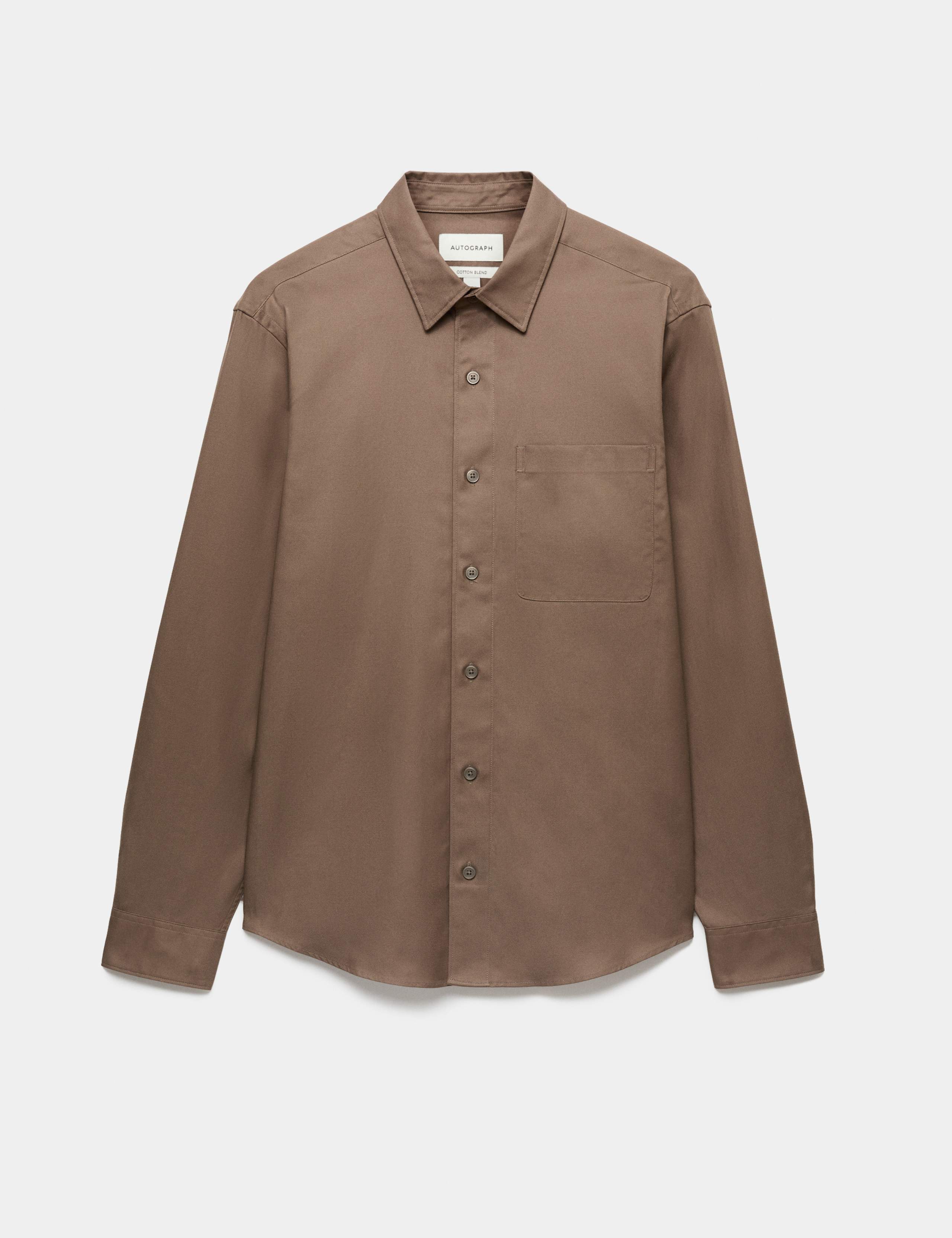 Lyocell Blend Regular Fit Shirt
