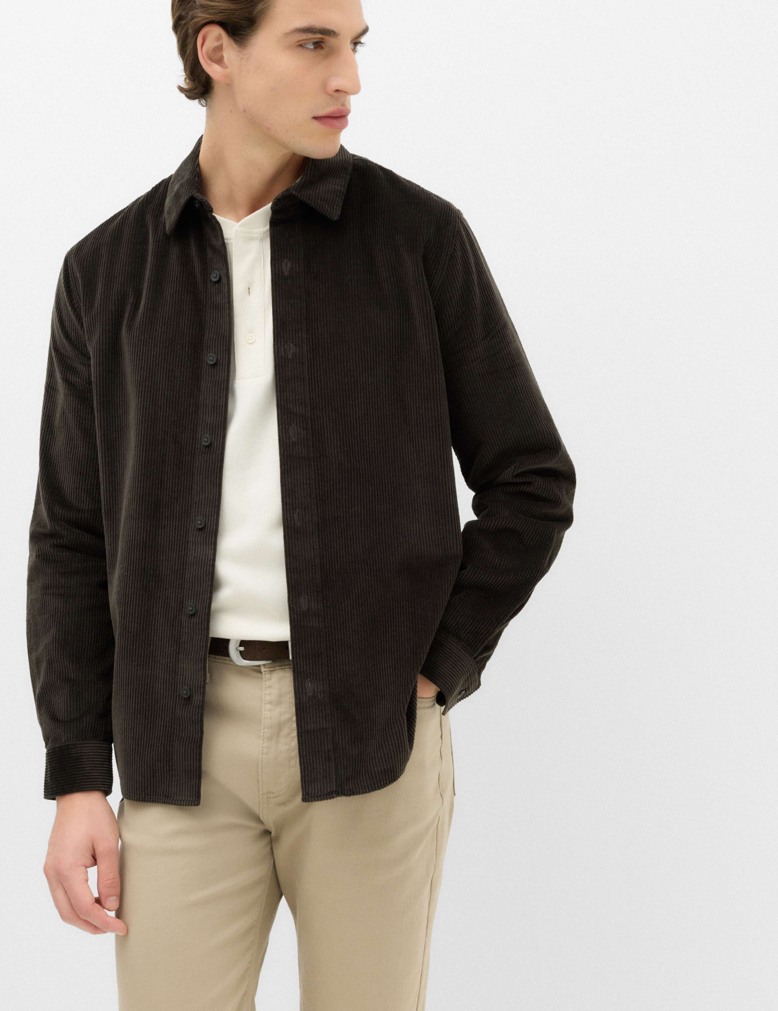 Pure Cotton Fine Corduroy Shirt