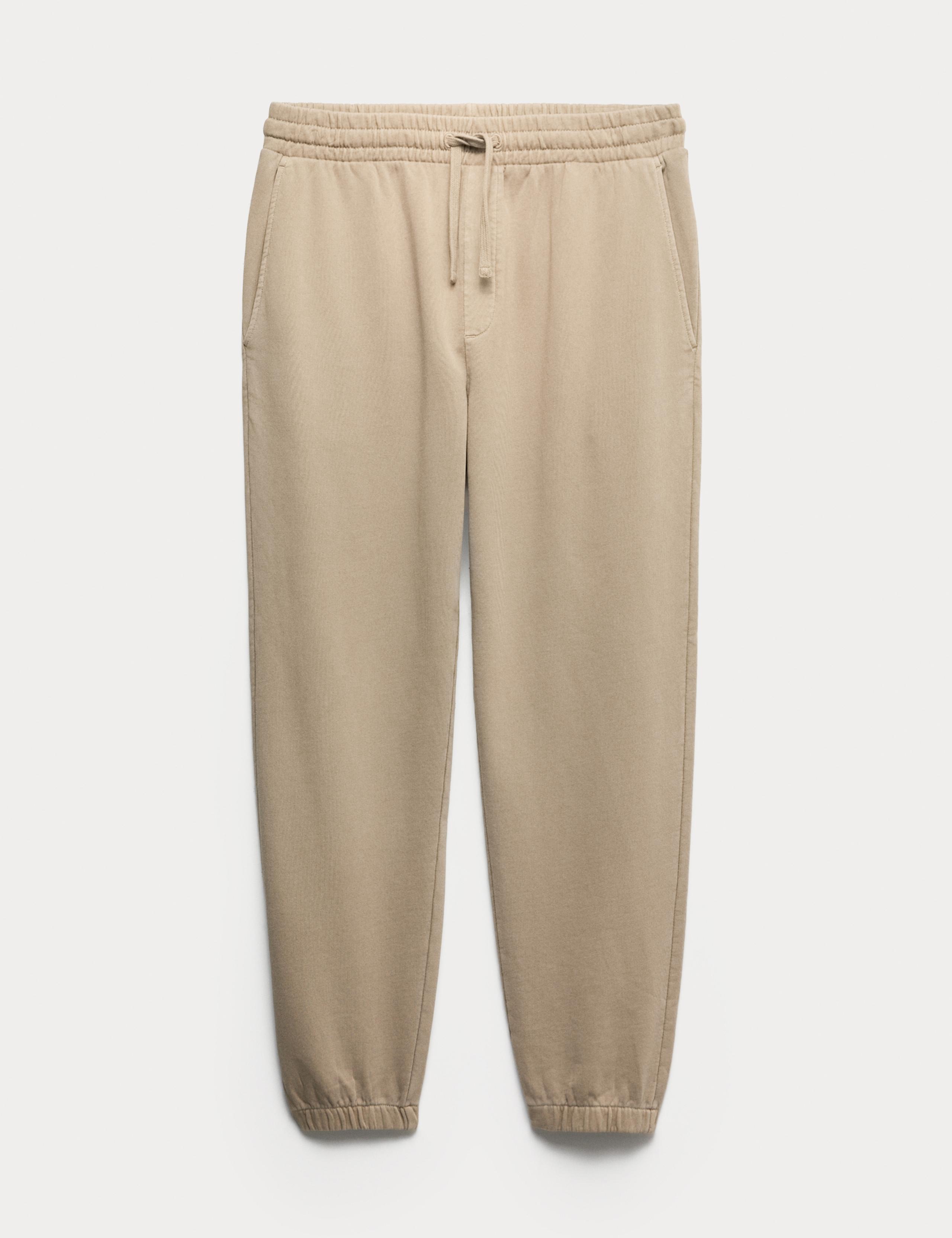 Garment Dyed Pure Cotton Joggers