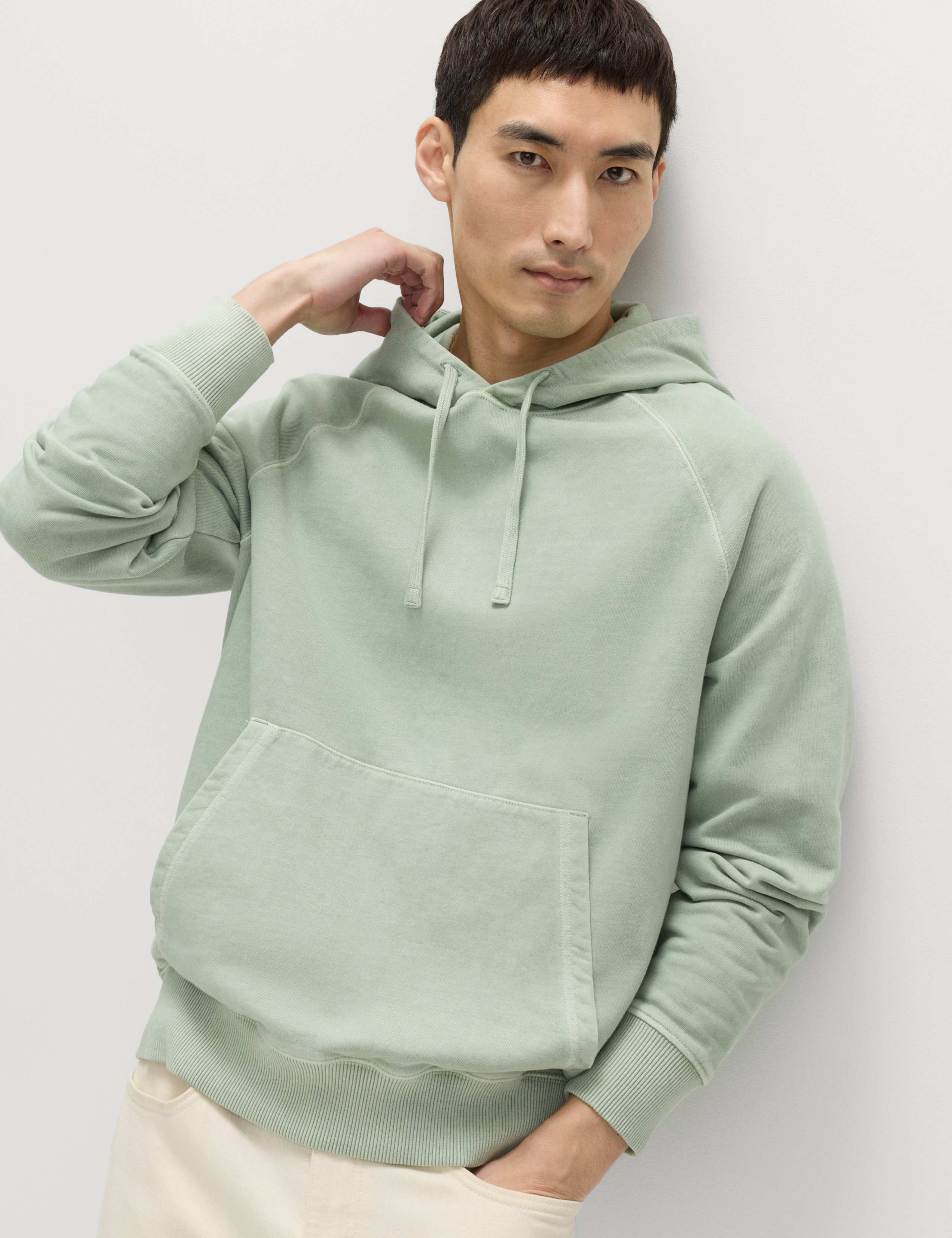 Pure Cotton Garment Dyed Hoodie