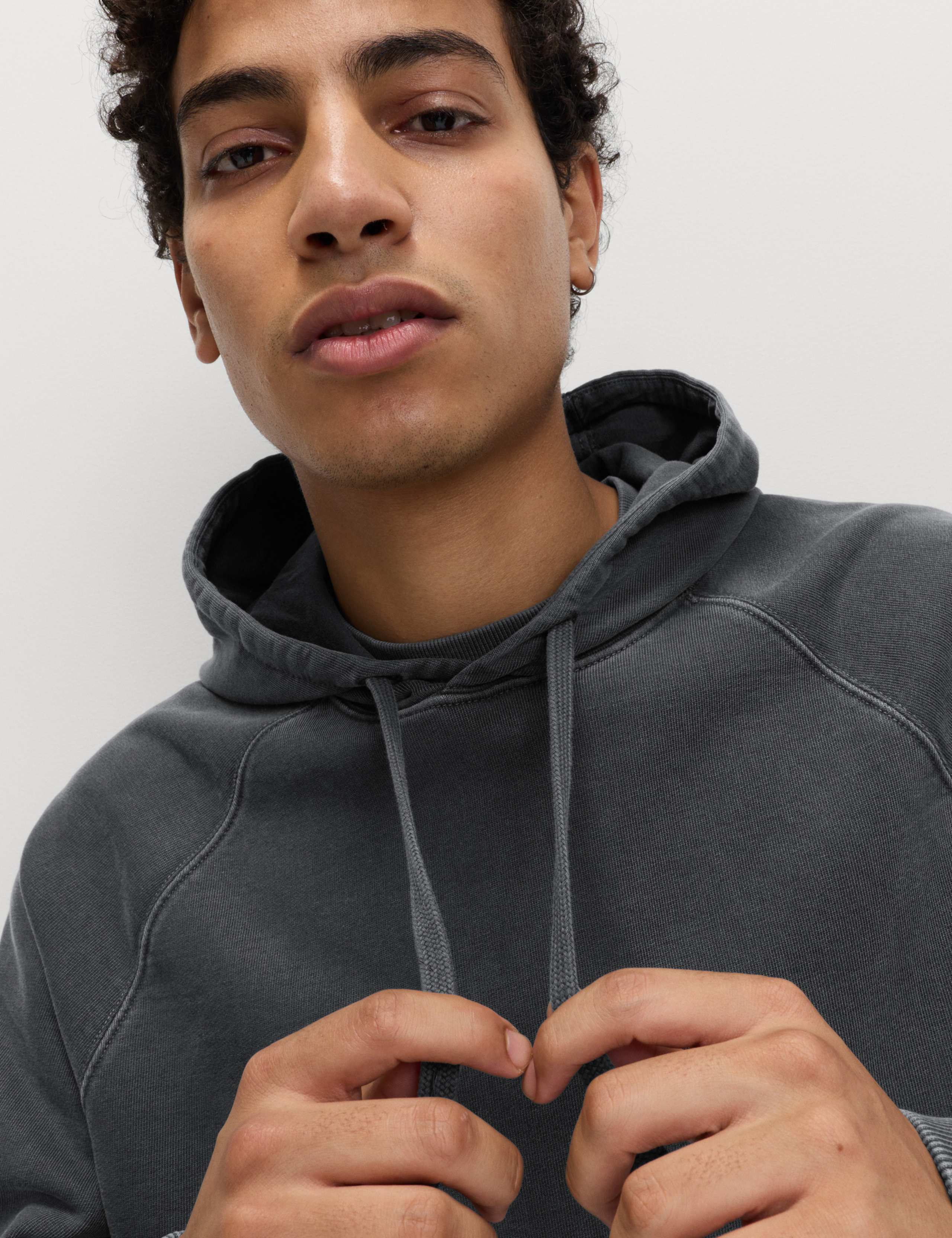 Pure Cotton Garment Dyed Hoodie