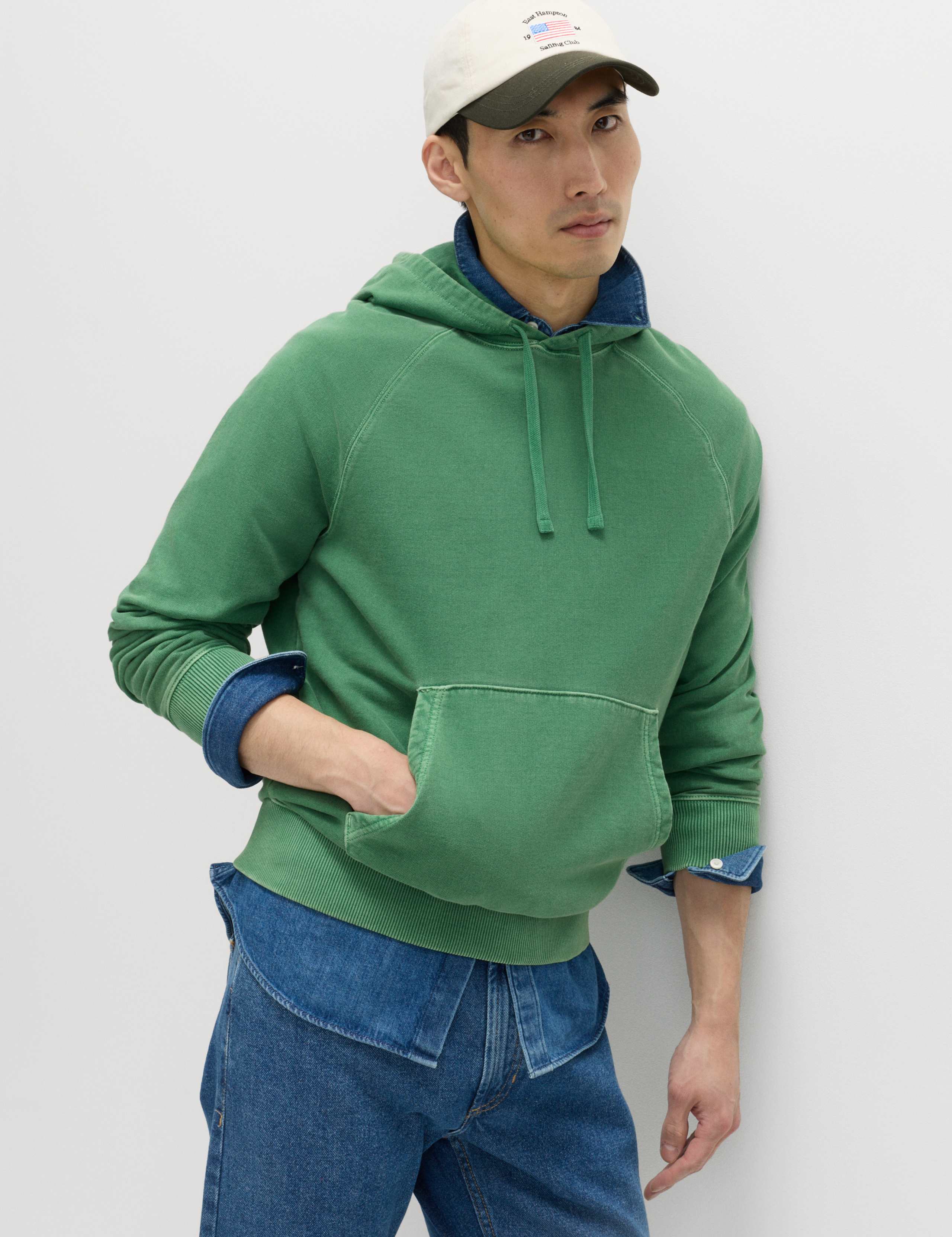 Pure Cotton Garment Dyed Hoodie