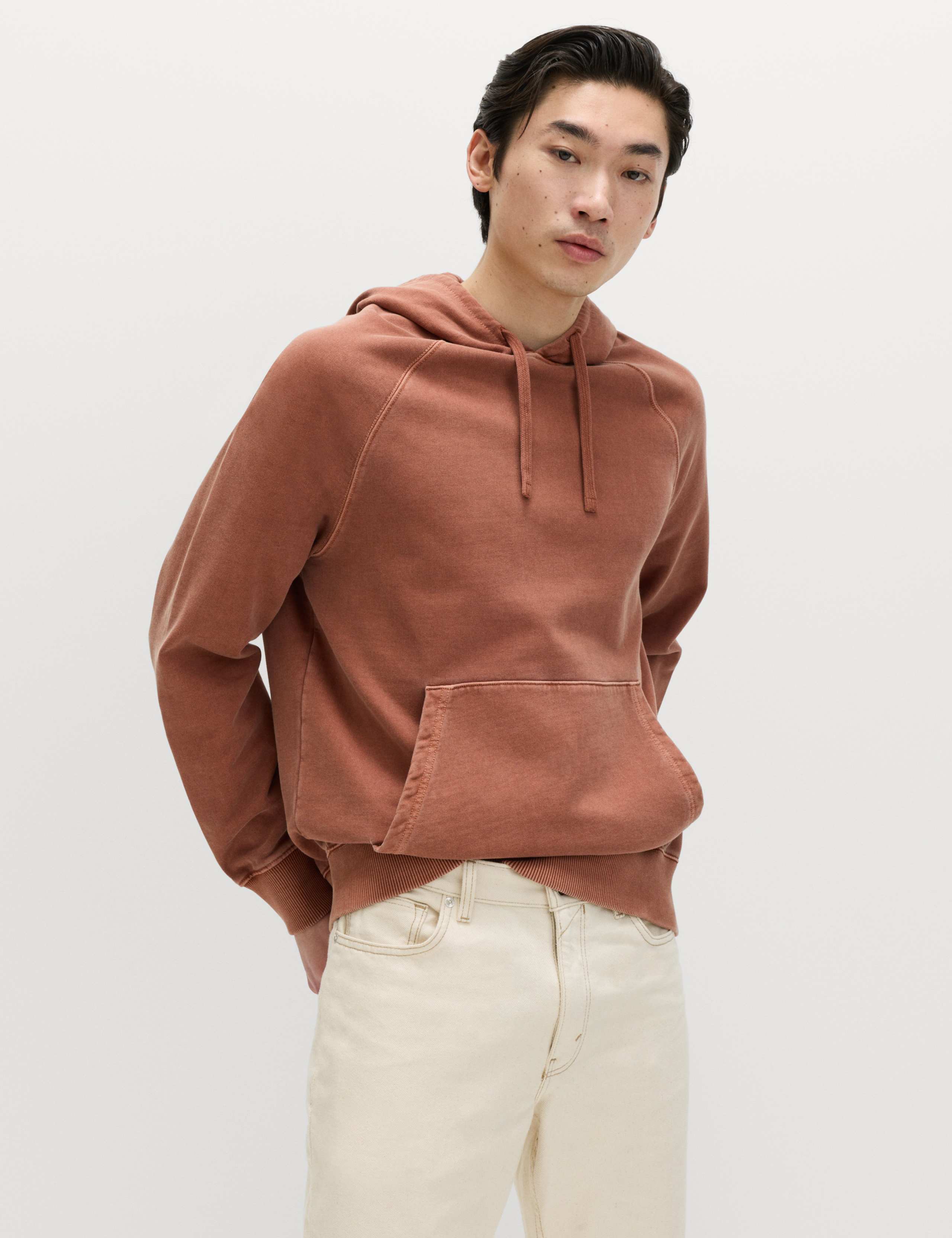 Pure Cotton Garment Dyed Hoodie