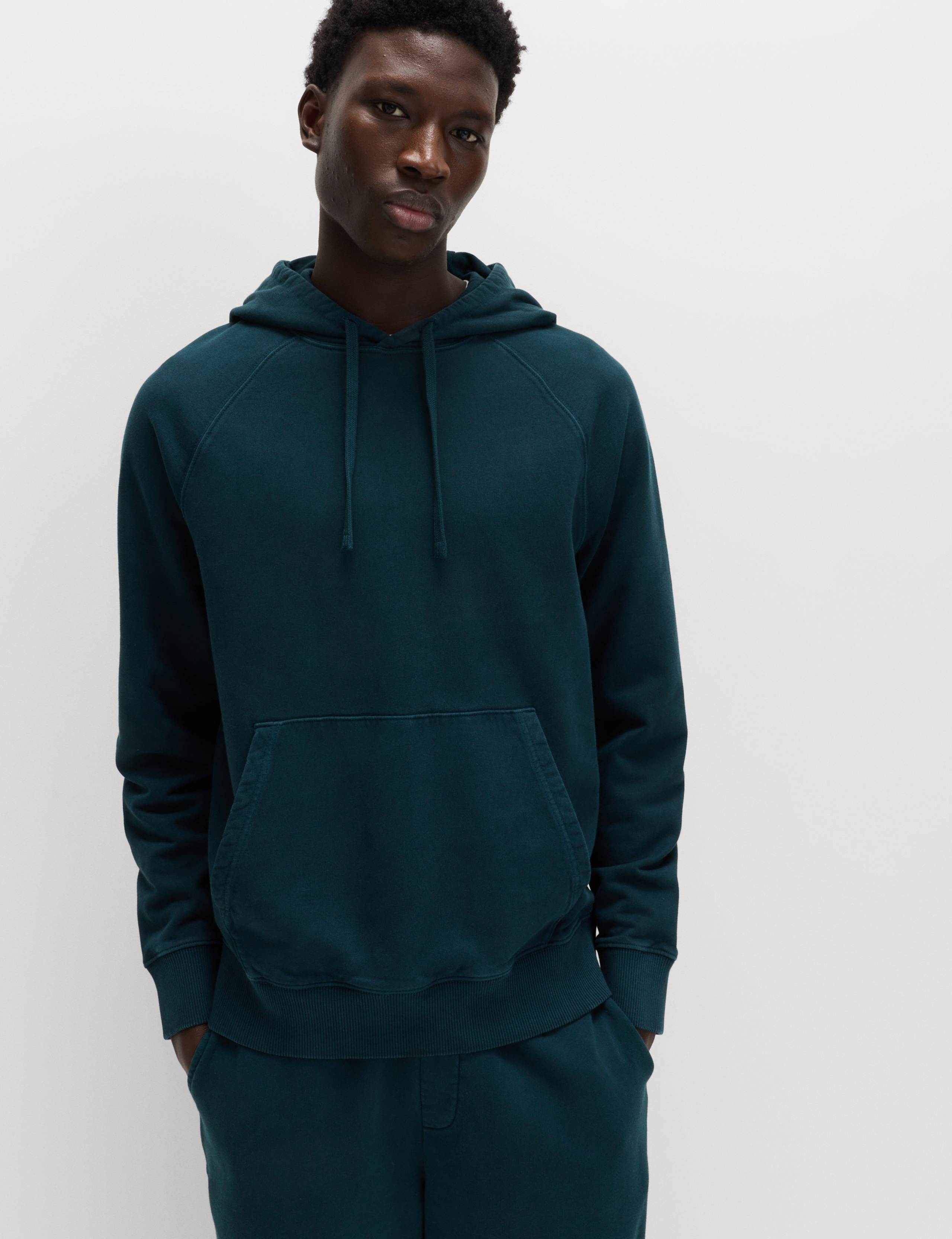 Pure Cotton Garment Dyed Hoodie
