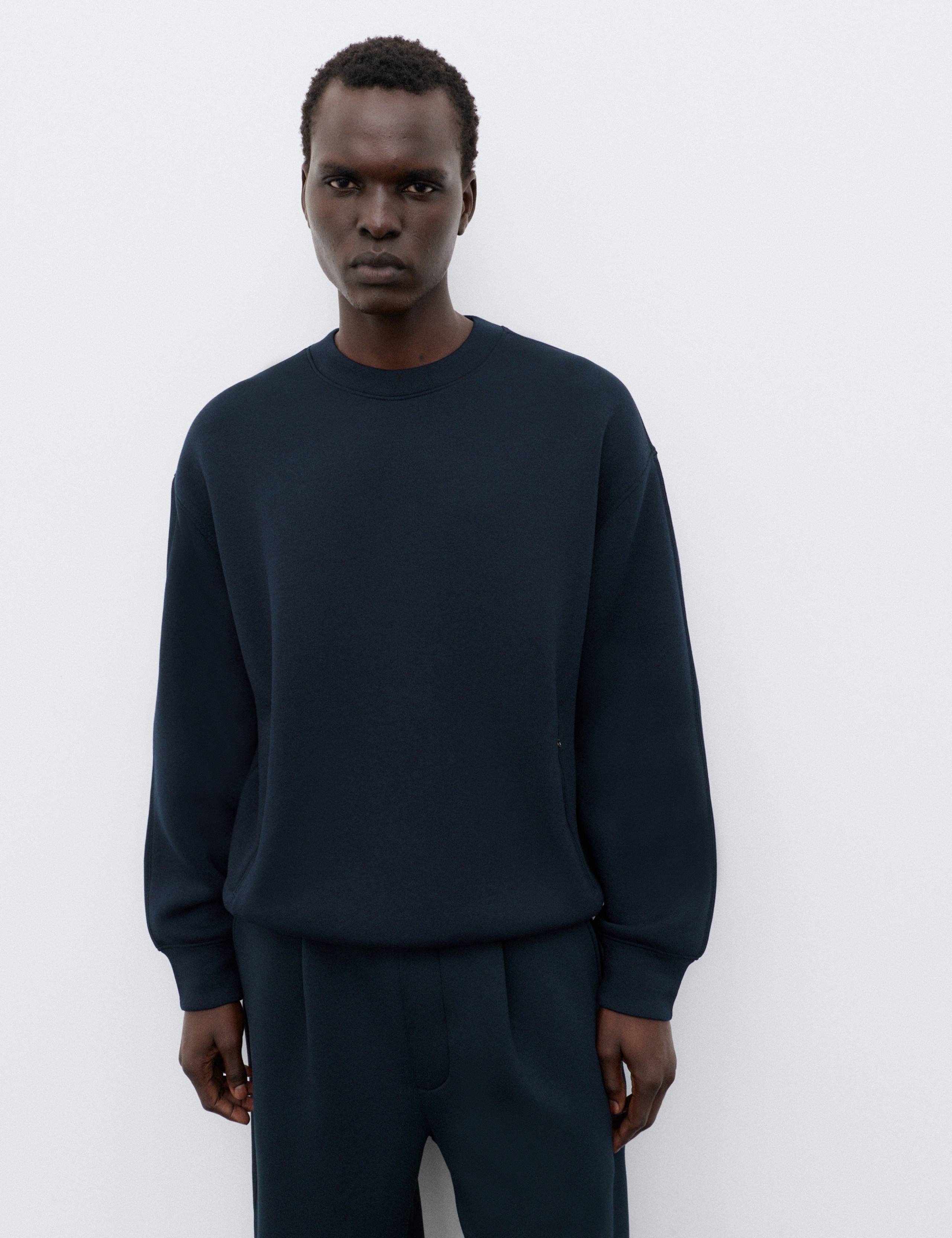 Scuba Jersey Crew Neck Sweatshirt