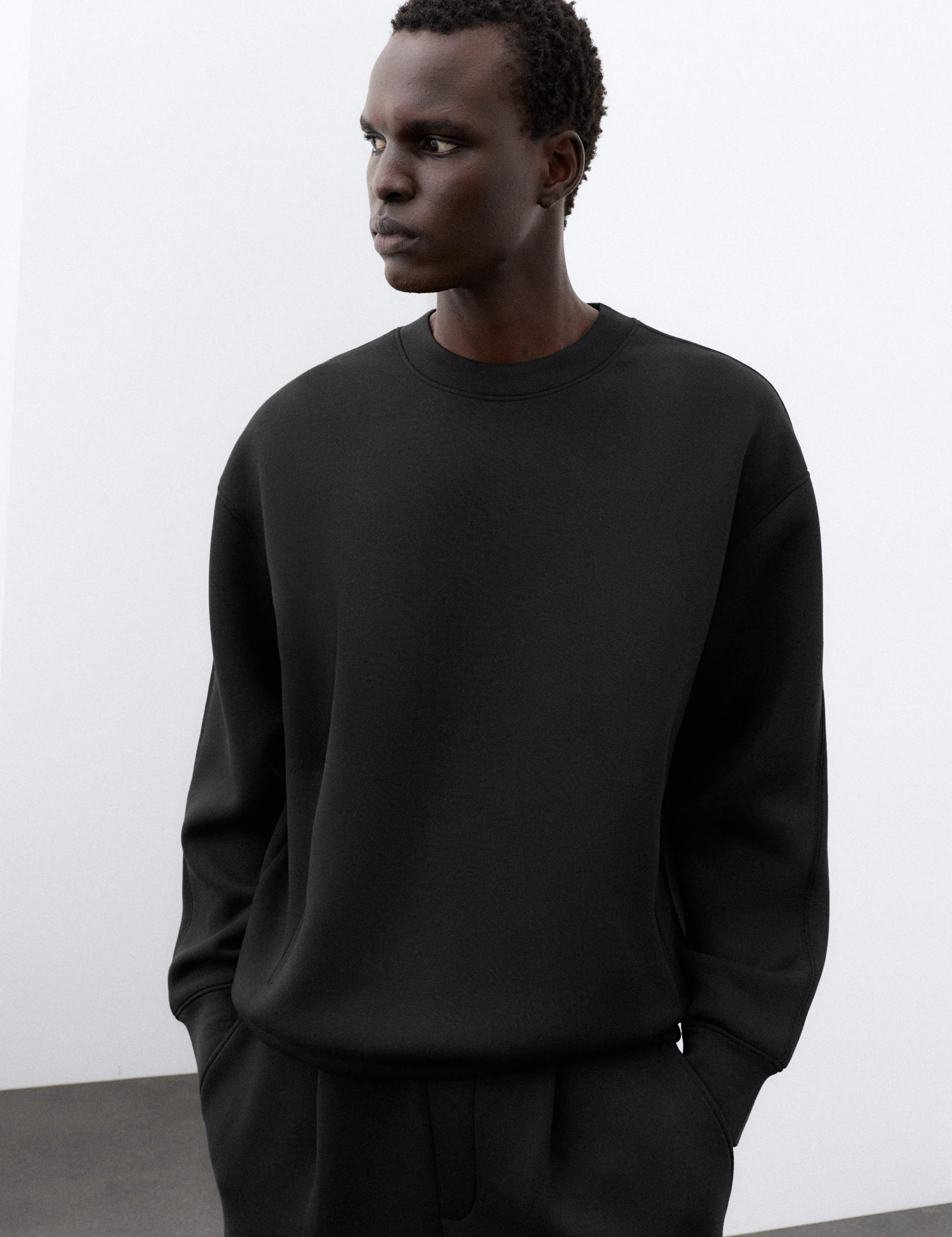 Scuba Jersey Crew Neck Sweatshirt