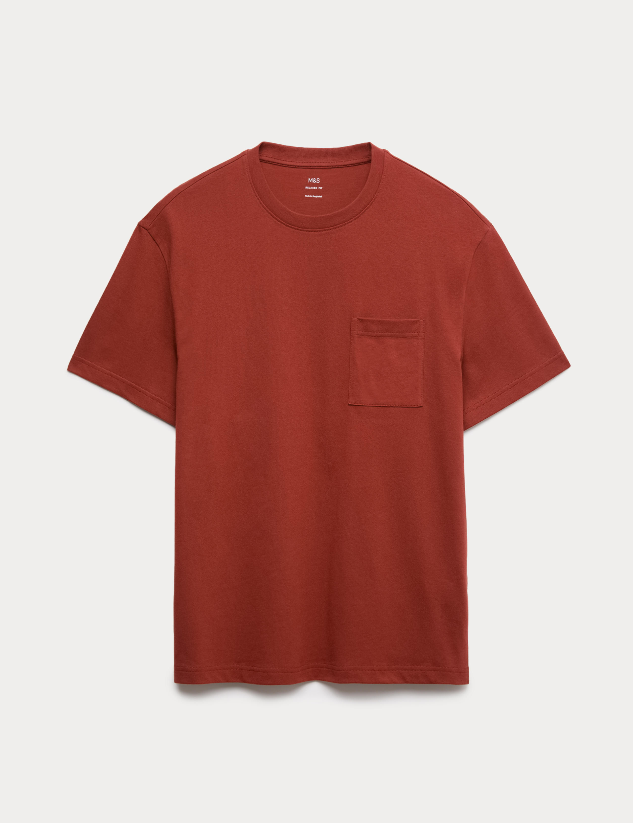 Pure Cotton Midweight Pocket T-shirt