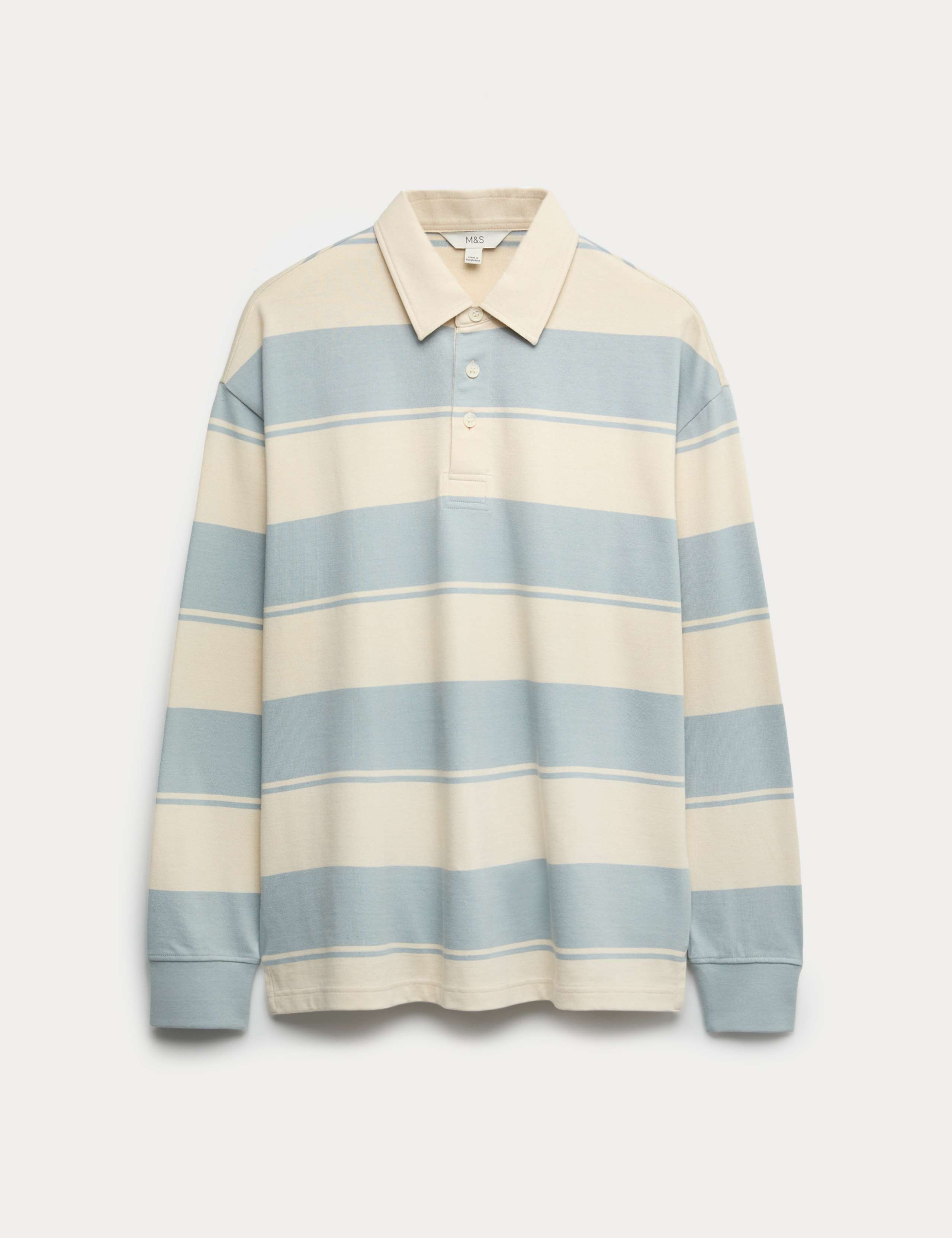 Pure Cotton Striped Rugby Shirt