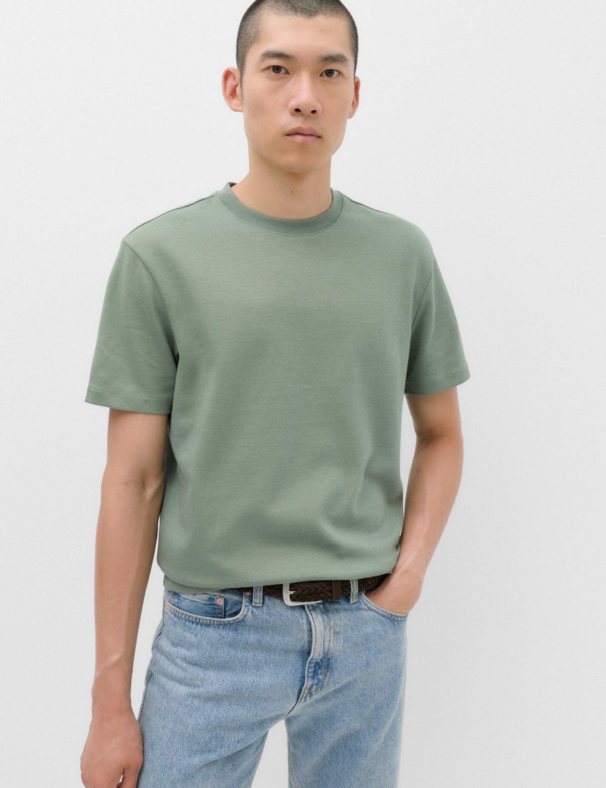 Relaxed Fit Cotton Rich Ultimate Performance Striped T-Shirt