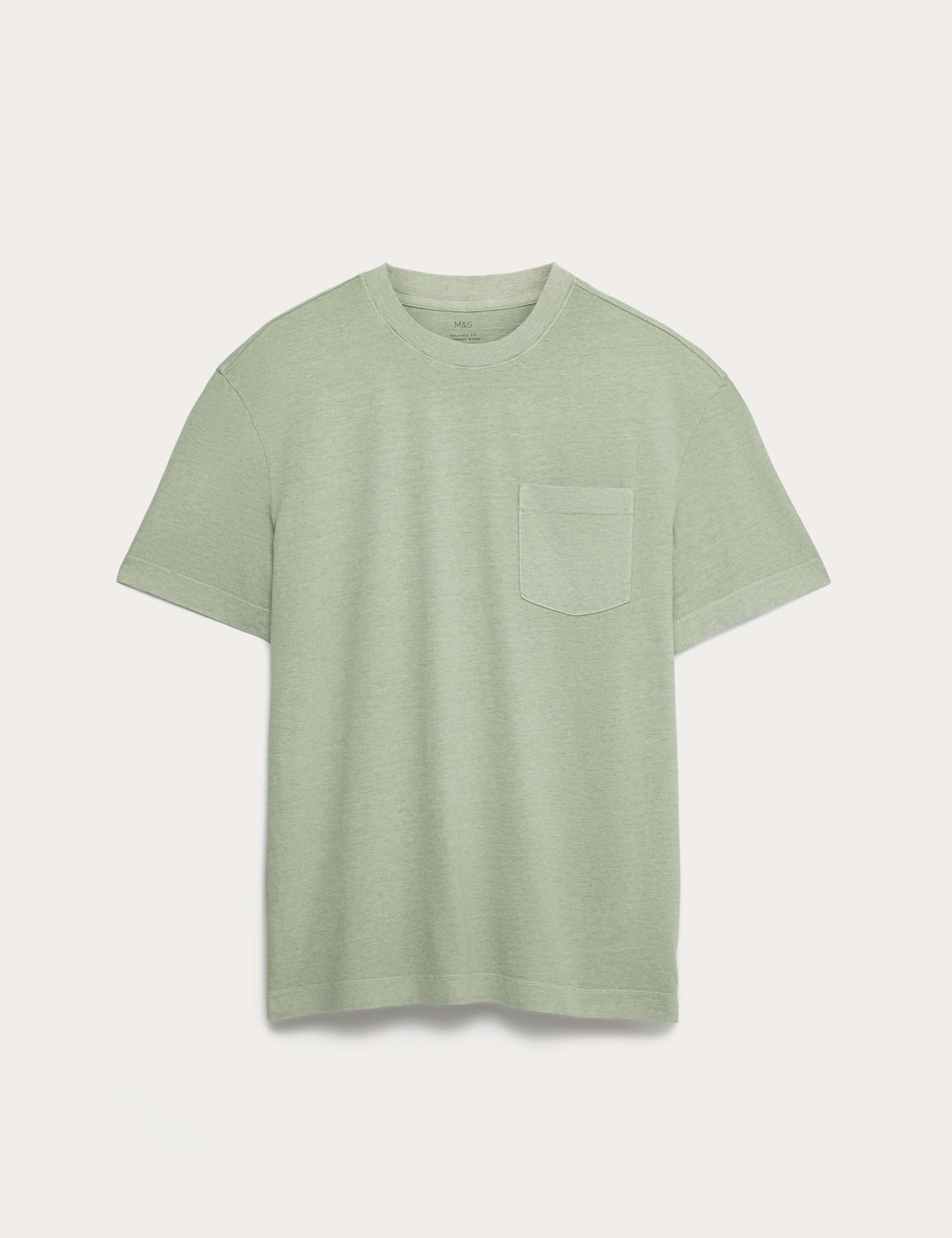 Relaxed Pure Cotton Garment Dyed T-Shirt