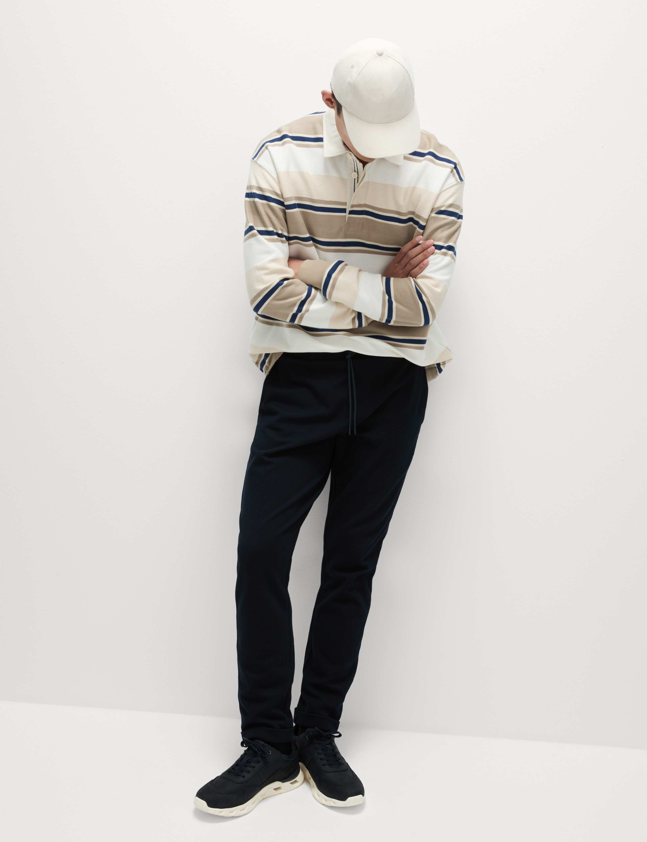 Smart Tapered Joggers with Stretch