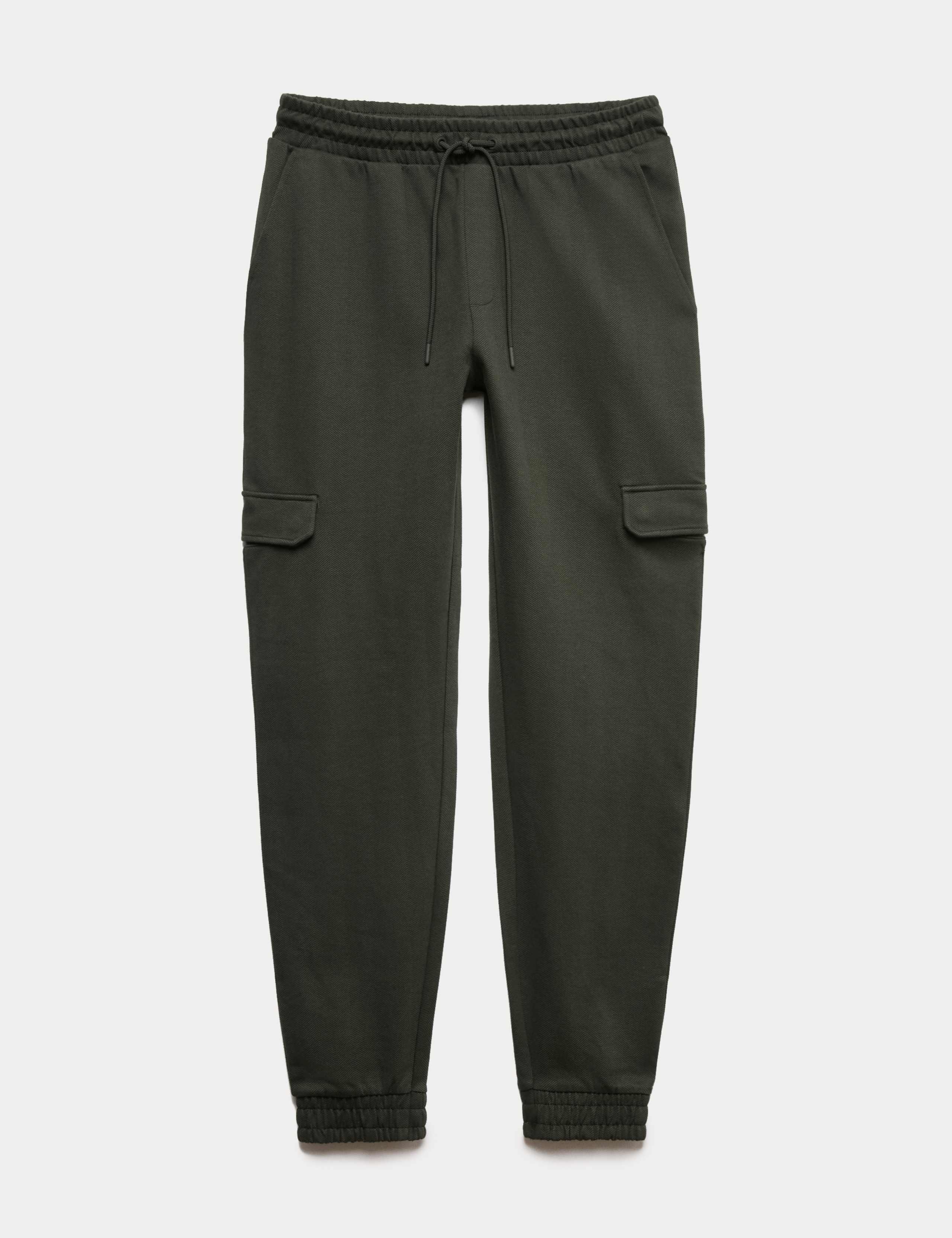 Cotton Rich Herringbone Cargo