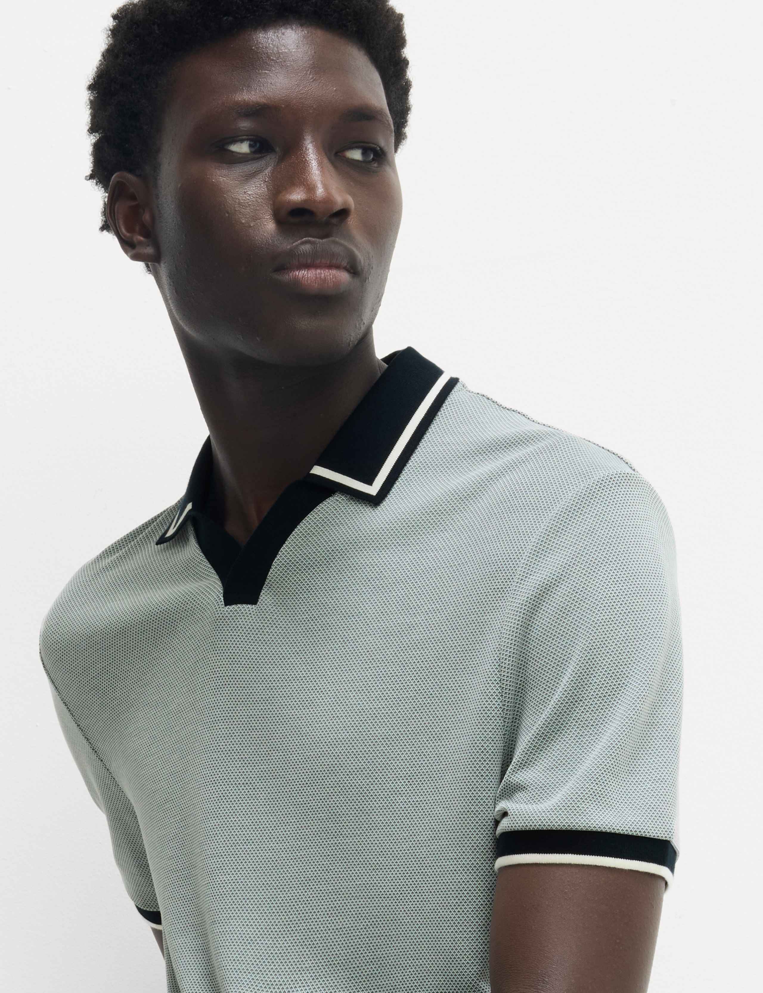 Tipped Revere Polo Shirt