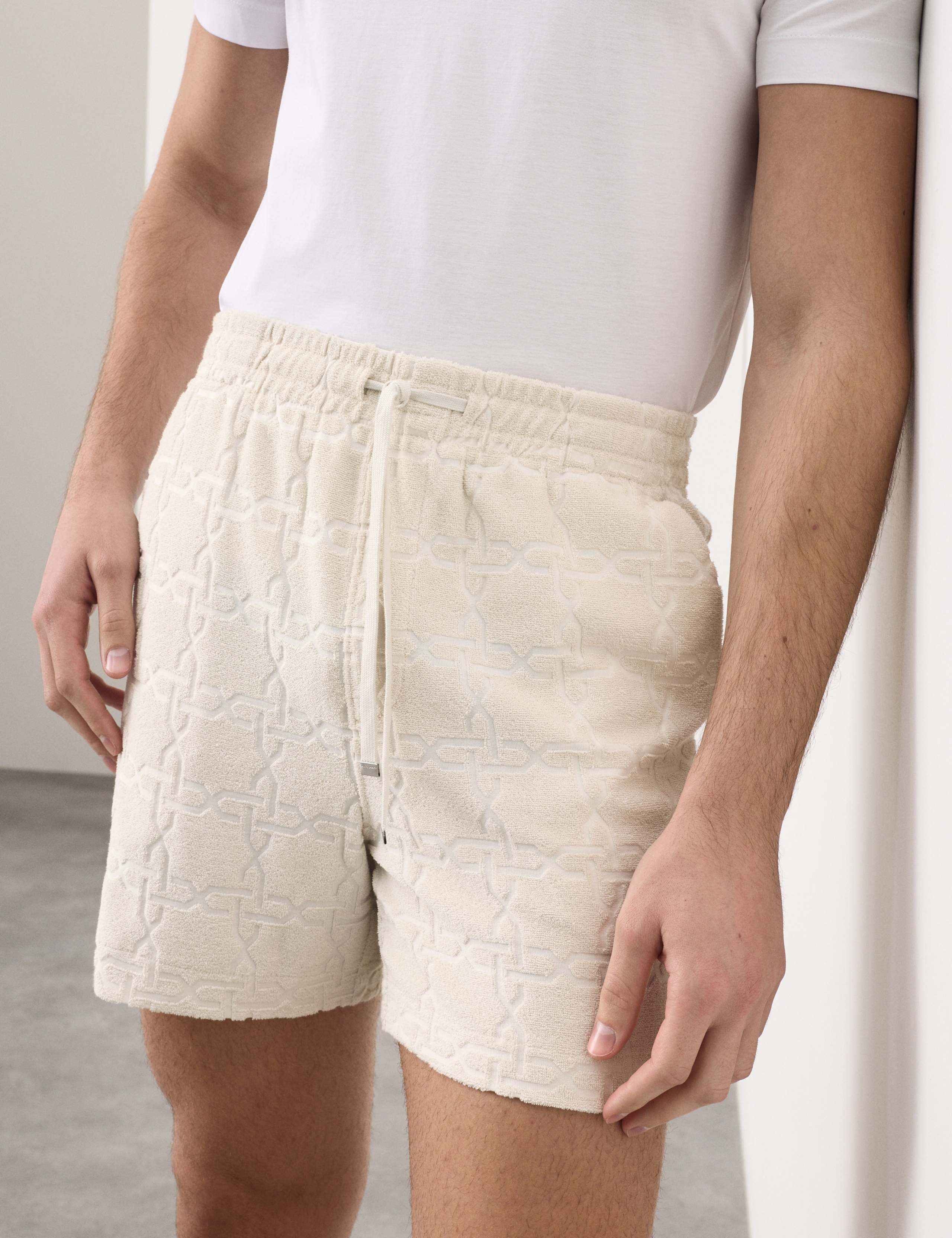 Cotton Rich Jacquard Towelling Shorts